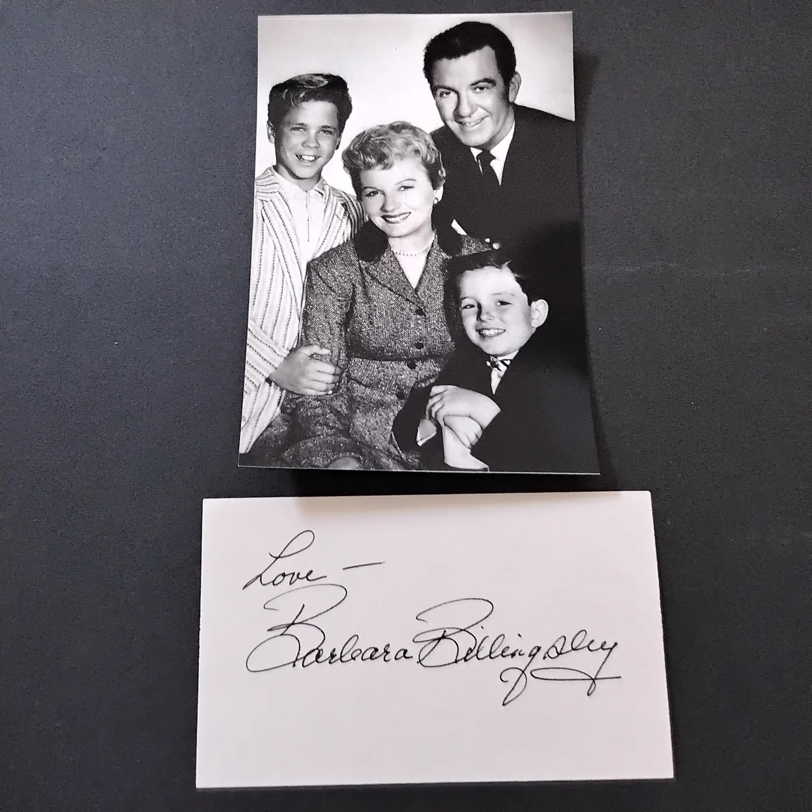 Barbara Billingsley SIGNED Card Photo TV Movie Actress Leave It To Beaver "Mom", изображение 5