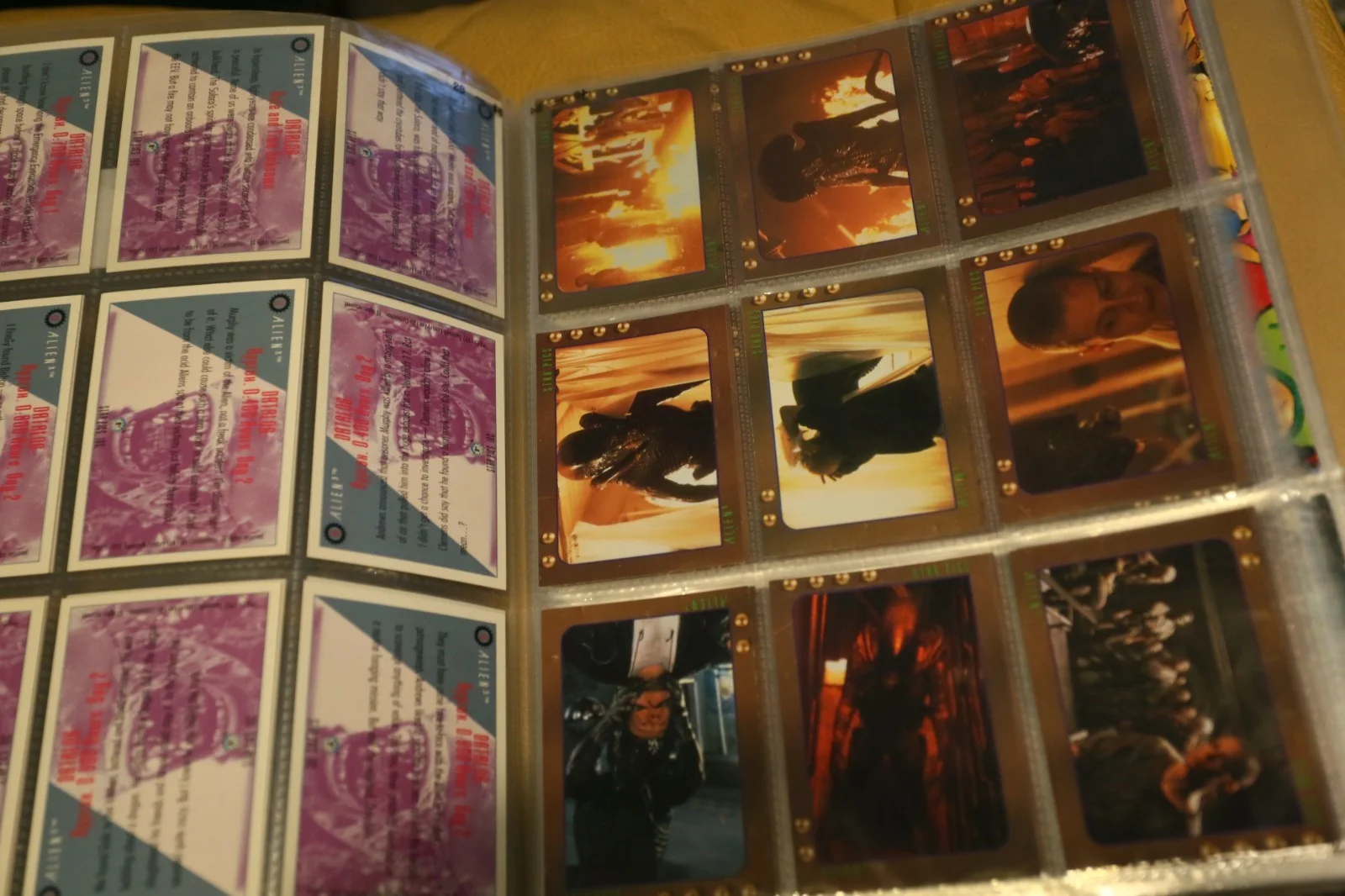 ALIEN 3 1992 COMPLETE SET 80 TRADING CARDS + PROMO ADVERTISING CARD STAR PICS, image 3