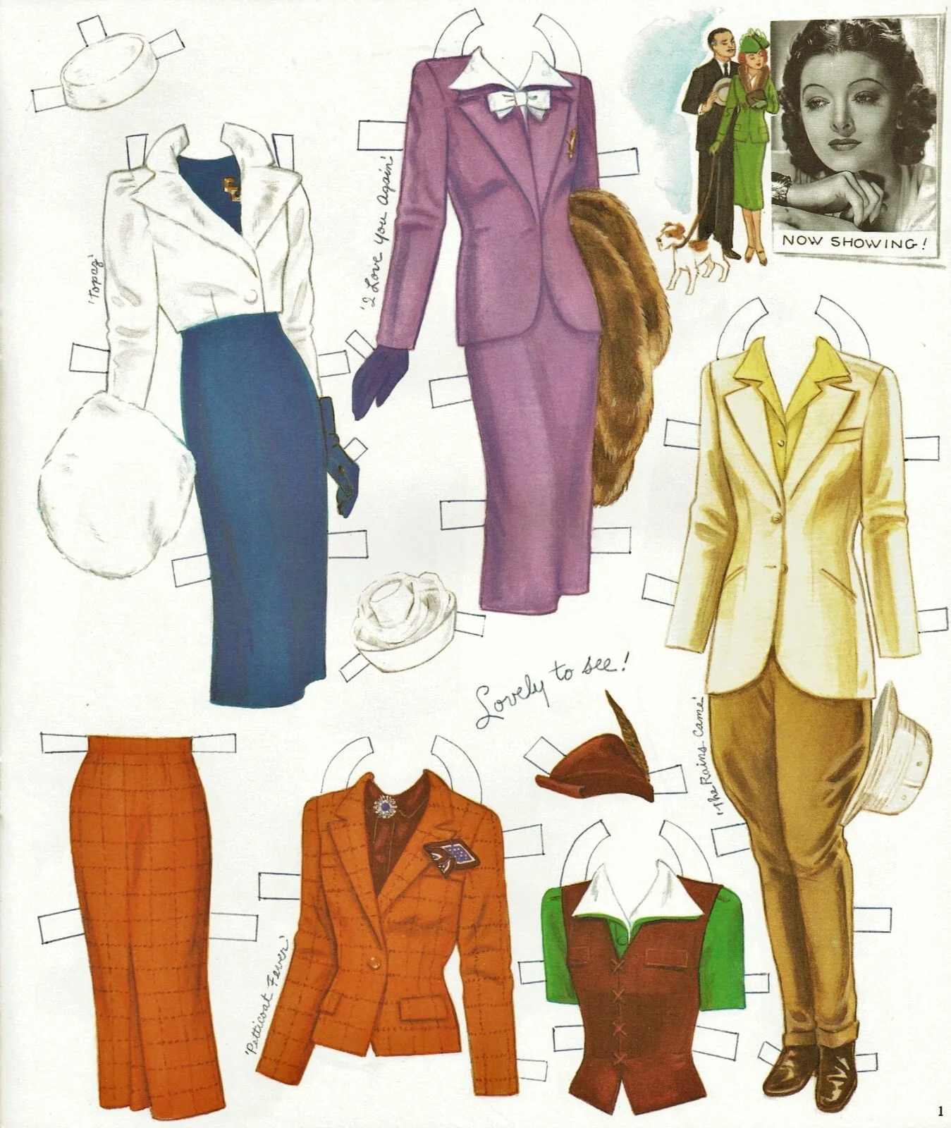 Myrna Loy Paper Dolls Marilyn Henry P675, image 3