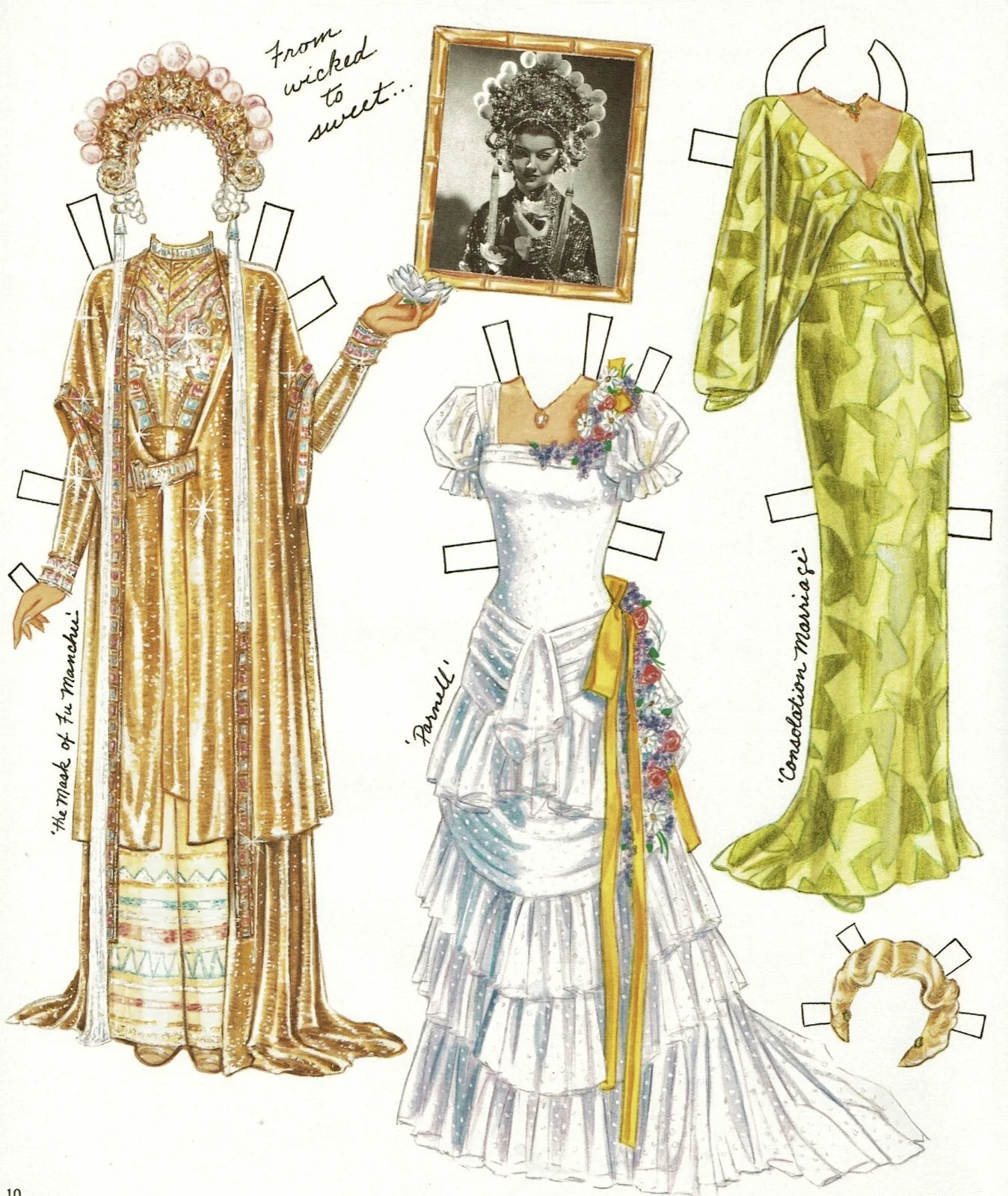 Myrna Loy Paper Dolls Marilyn Henry P675, image 4