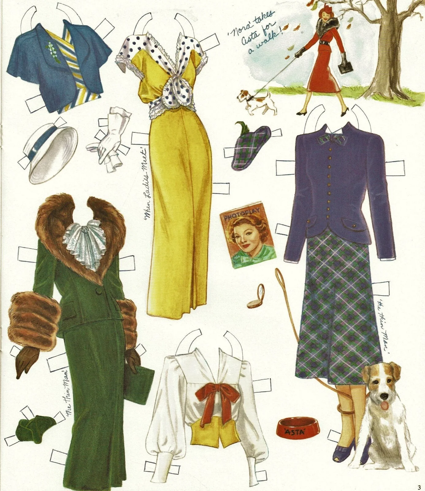 Myrna Loy Paper Dolls Marilyn Henry P675, image 5