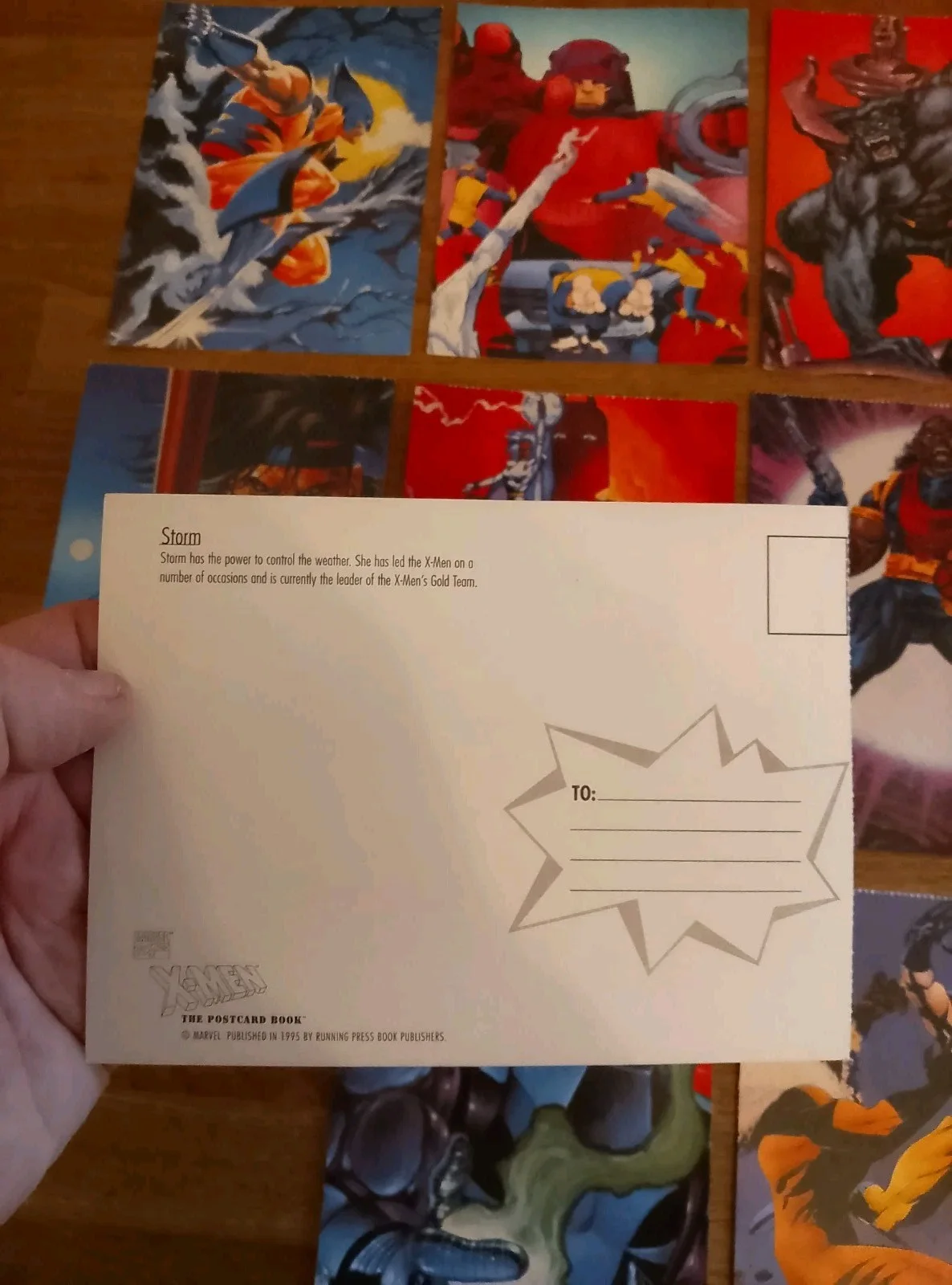 POSTCARDS - Bundle X9 1990s Marvel X-Men Postcards Unused Collection Wolverine, image 2