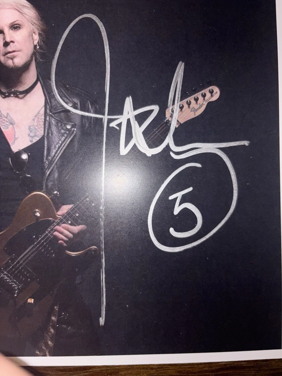 John 5 Motley Crue Rob Zombie Marilyn Manson Signed / Autographed 8x10 photo COA, изображение 2