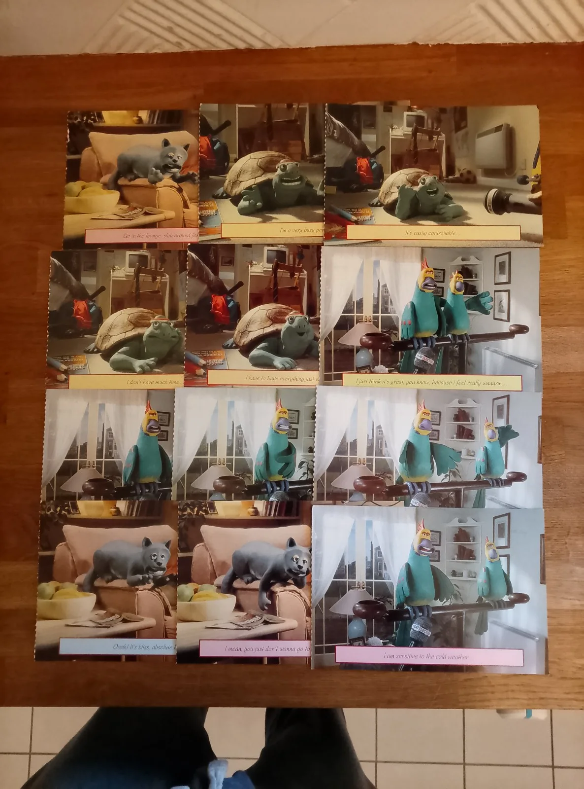POSTCARDS - Bundle Of X12 Creature Comforts Unused Postcards Nick Parks Animated, image 2
