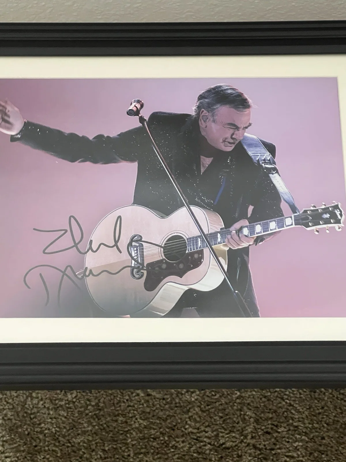 NEIL DIAMOND 8X11.5 Framed Autographed signed photo Music Legend, изображение 2