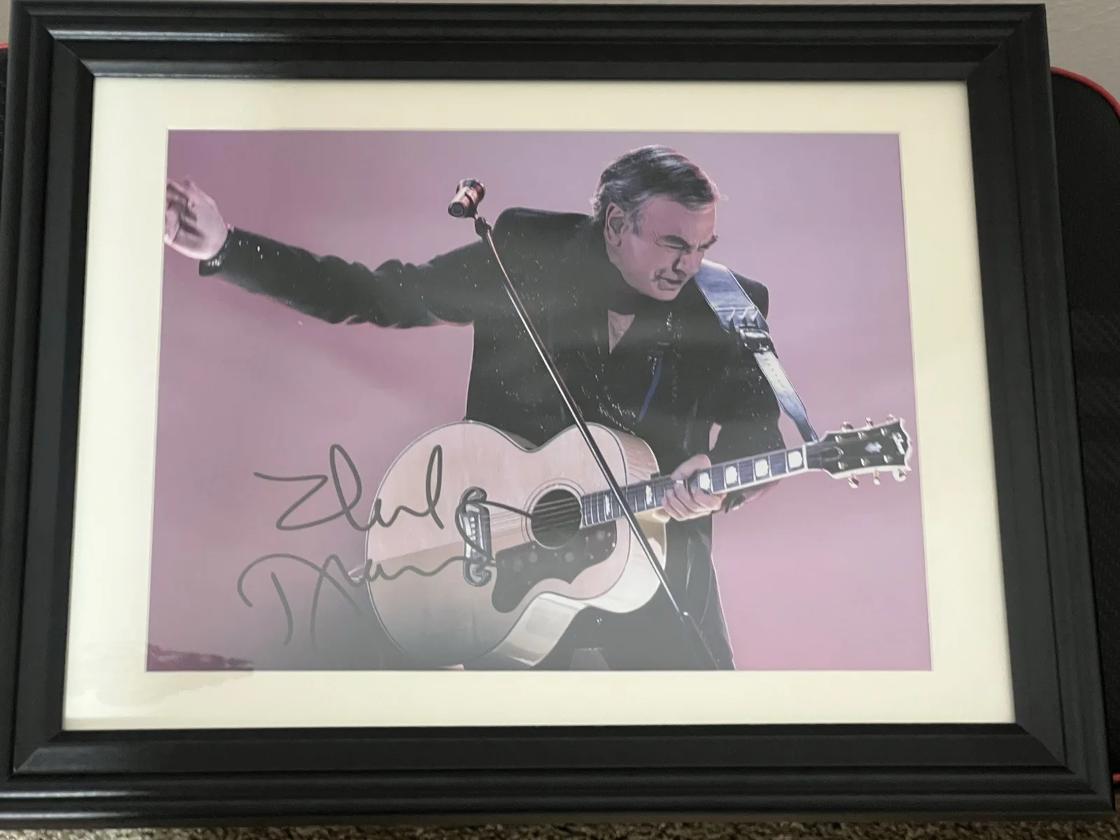 NEIL DIAMOND 8X11.5 Framed Autographed signed photo Music Legend, изображение 3