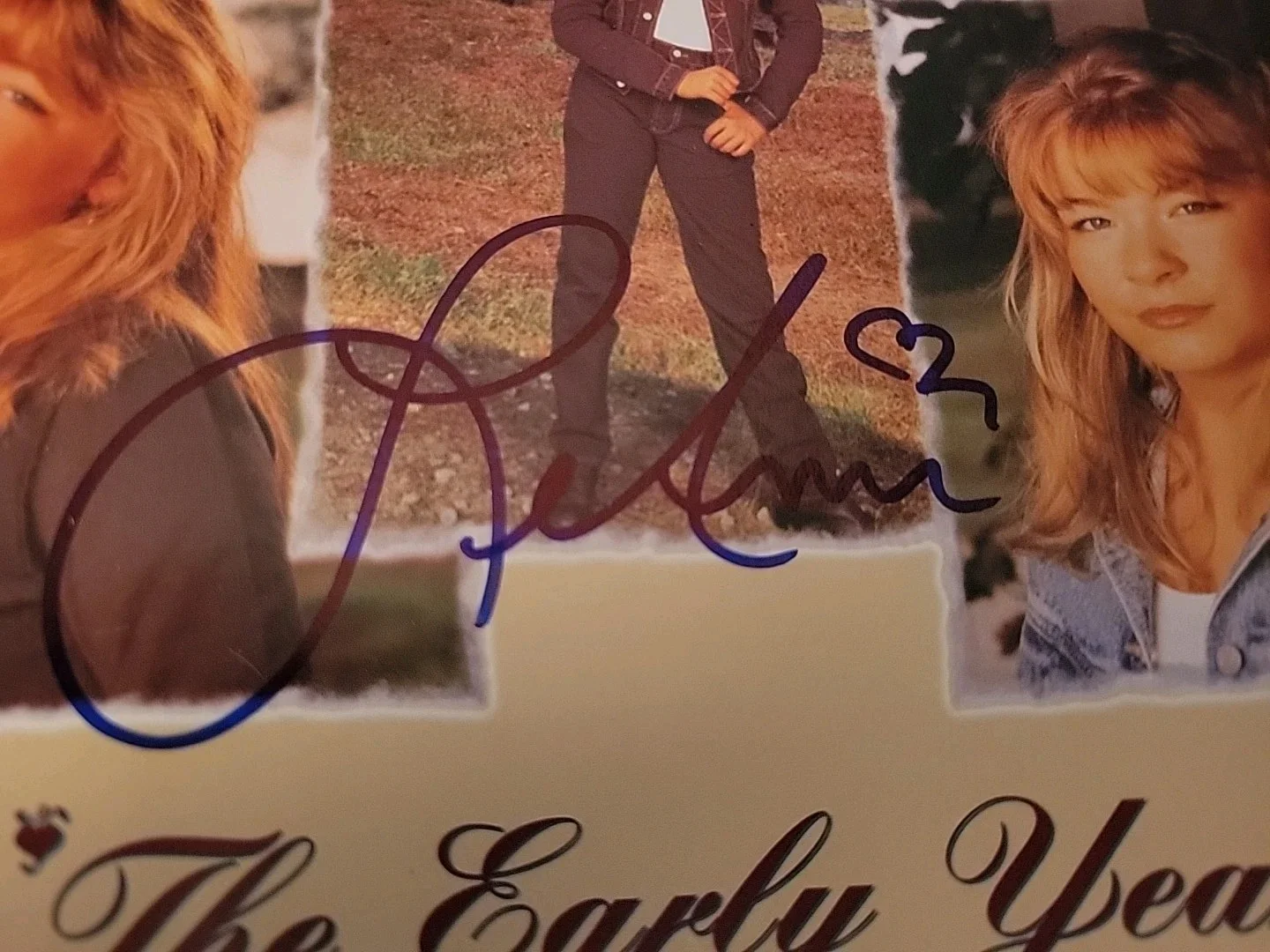 LEANN RIMES AUTOGRAPH Album Sized Promo ORIGINAL 1990'S Unchained Melody, image 2