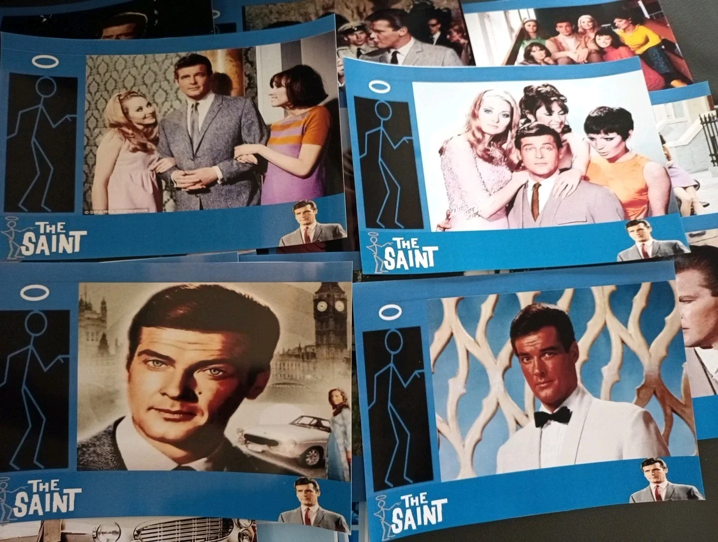 The Saint (Roger Moore) 26 Unofficial Lobby Cards. 2 sets 7x5ins. New., изображение 3