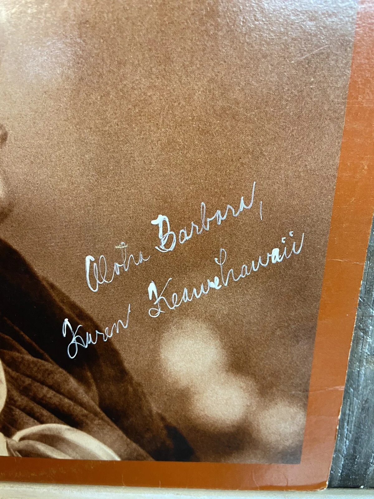 Karen Keawehawaii 1979 Signed Autographed 33 LP Record Cover Only, изображение 3