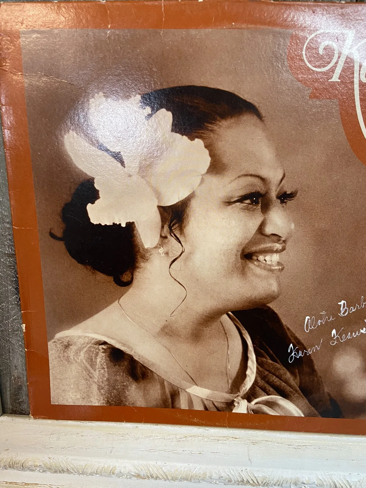 Karen Keawehawaii 1979 Signed Autographed 33 LP Record Cover Only, изображение 4
