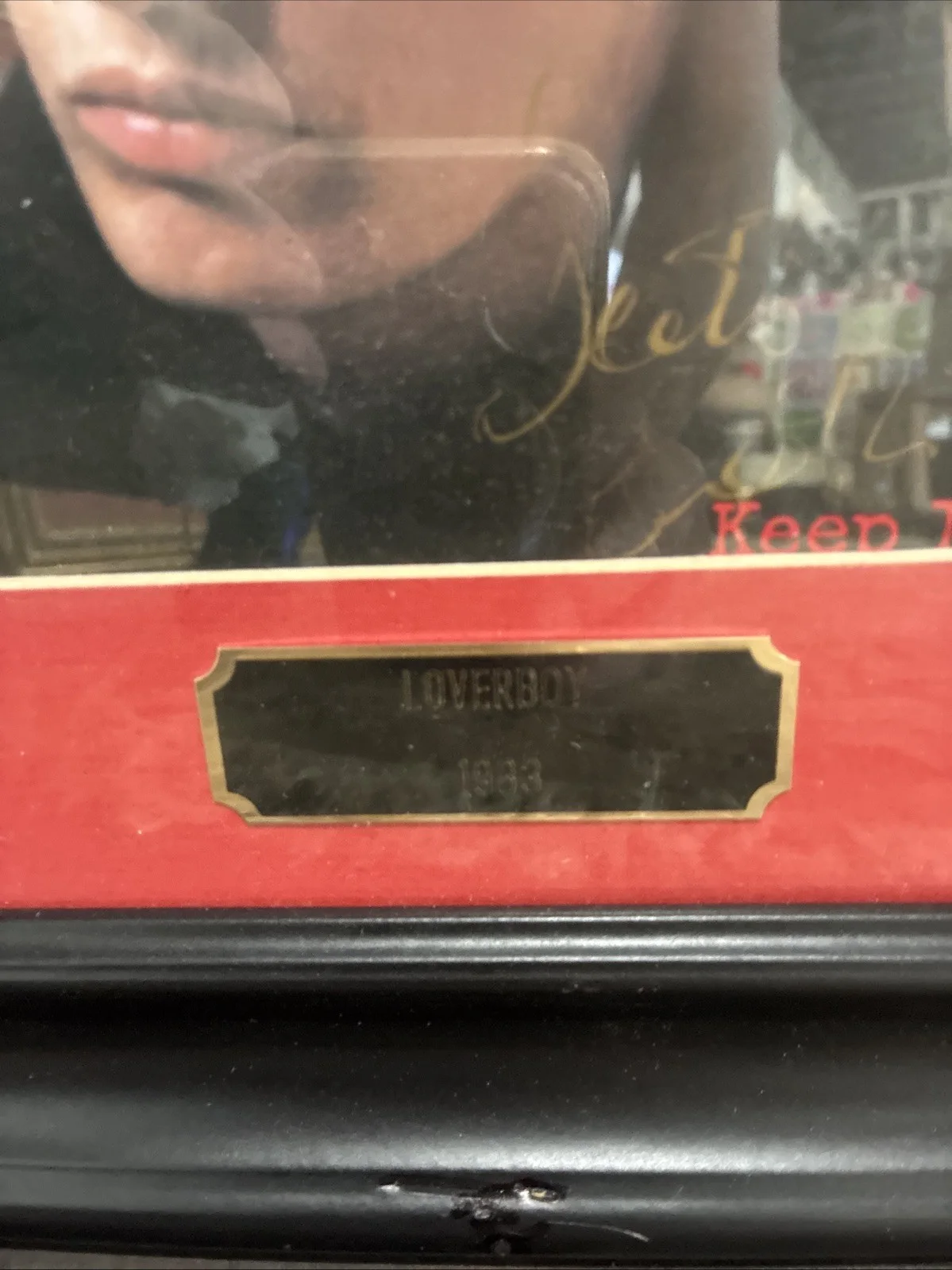 Signed Lover boy Album Framed, image 5