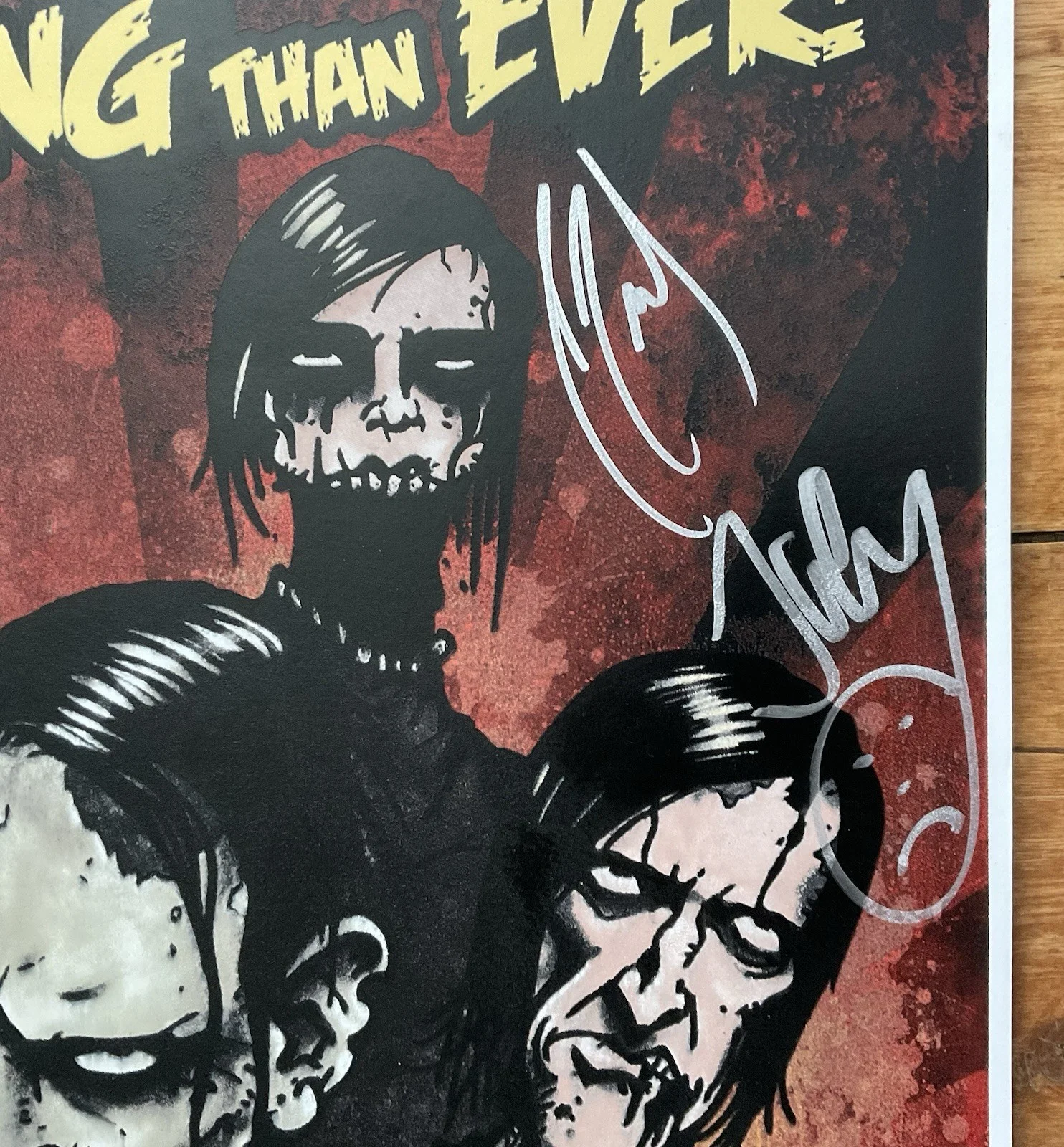 COMBICHRIST Rare 2009 Ltd Ed #145/200 Halloween Poster SIGNED By All Members, изображение 2