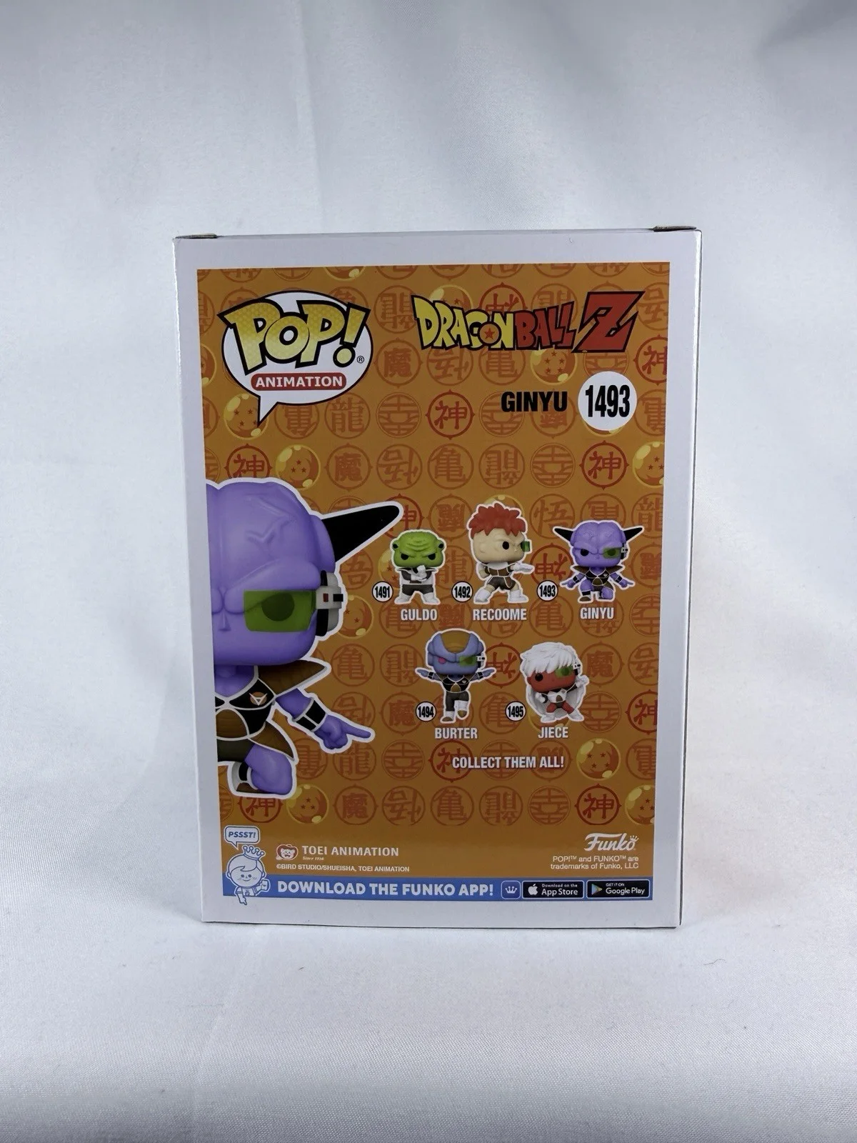 Dale D. Kelly Signed Ginyu Funko Pop 1493 Dragon Ball Z OC COA Quote & Protector, изображение 5