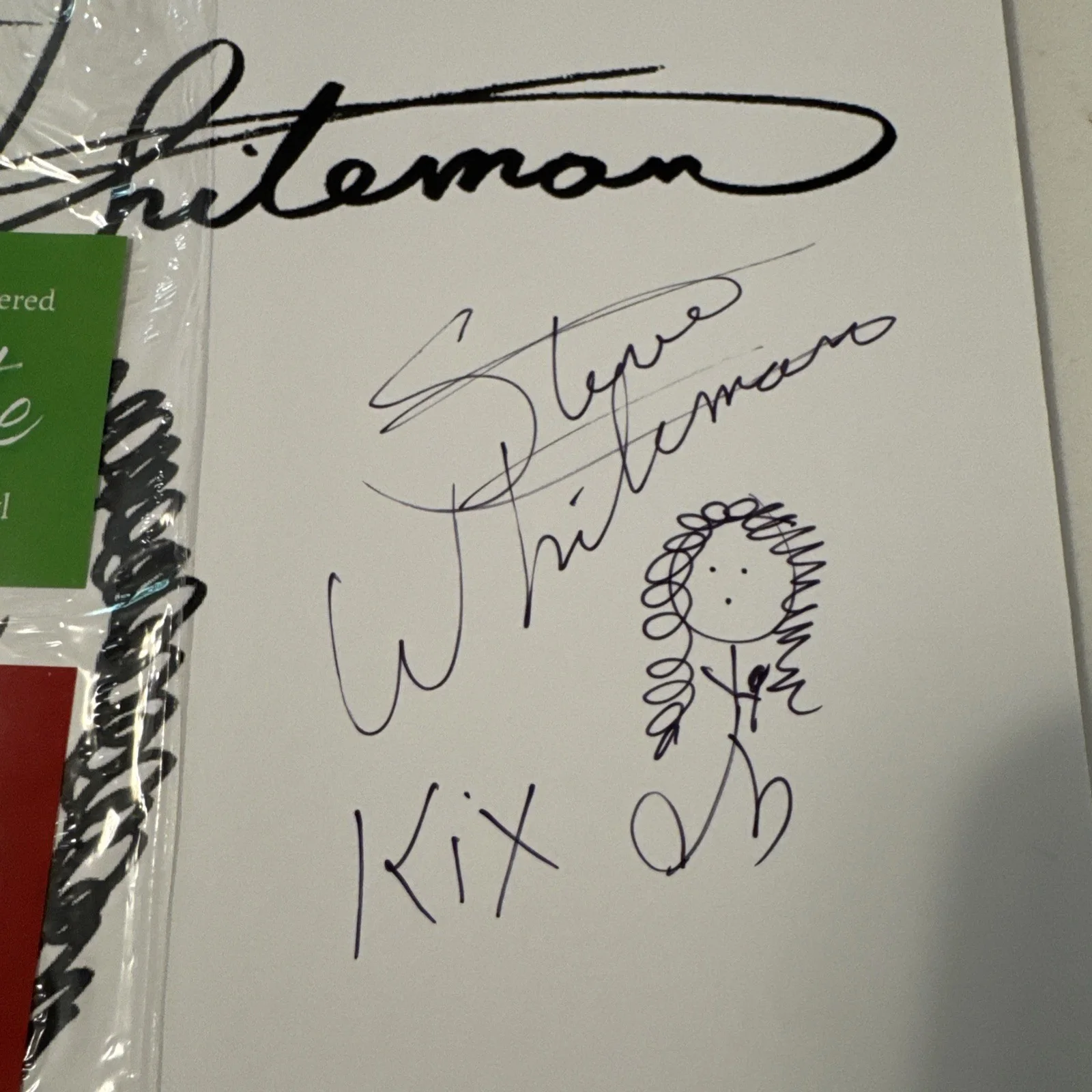 SIGNED STEVE WHITEMAN KIX YOU’RE WELCOME WHITE VINYL LP HYPE STICKERS NEW #21, изображение 2