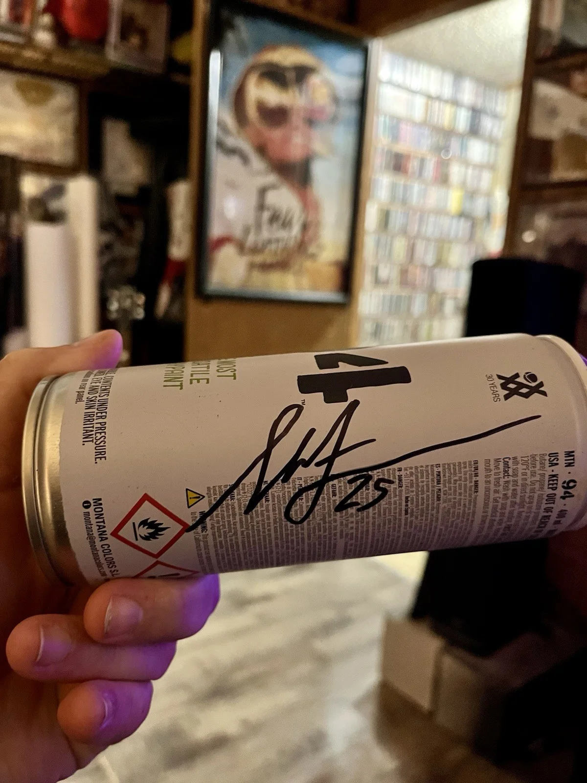 Sheperd fairey Signed Used Spray Paint Can., image 4