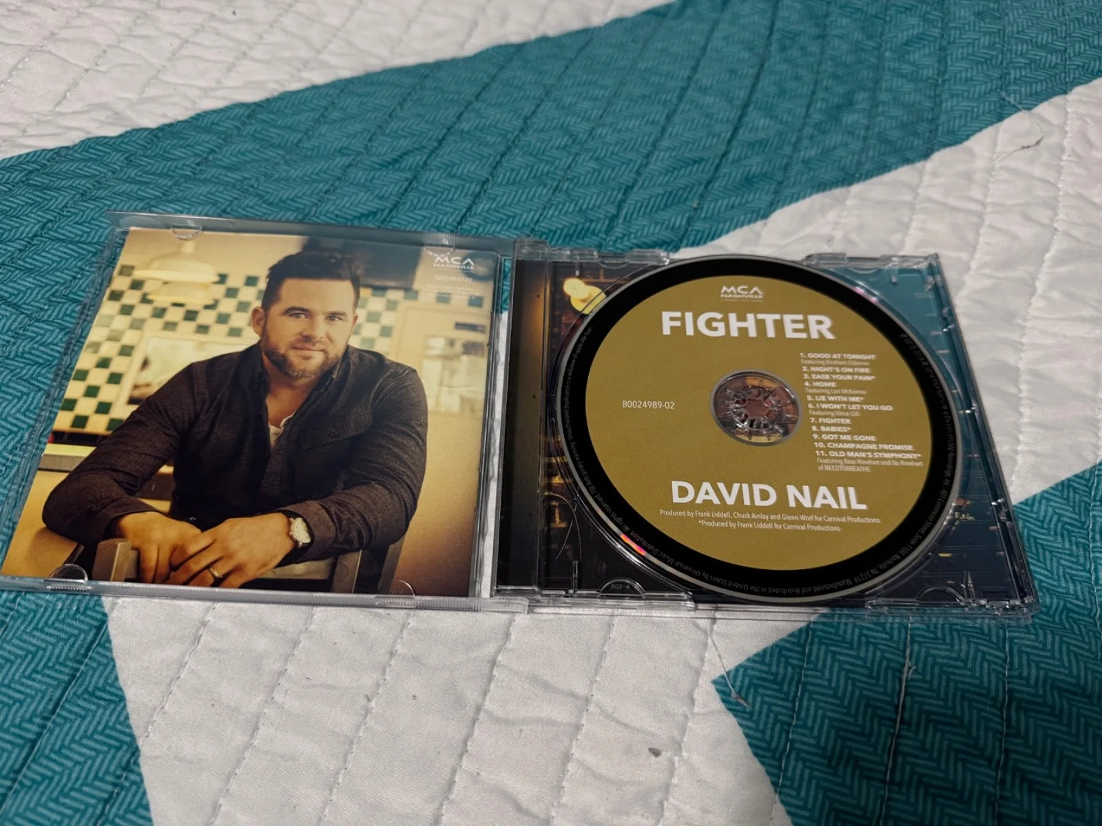David Nail Autograph CD Fighter, image 2