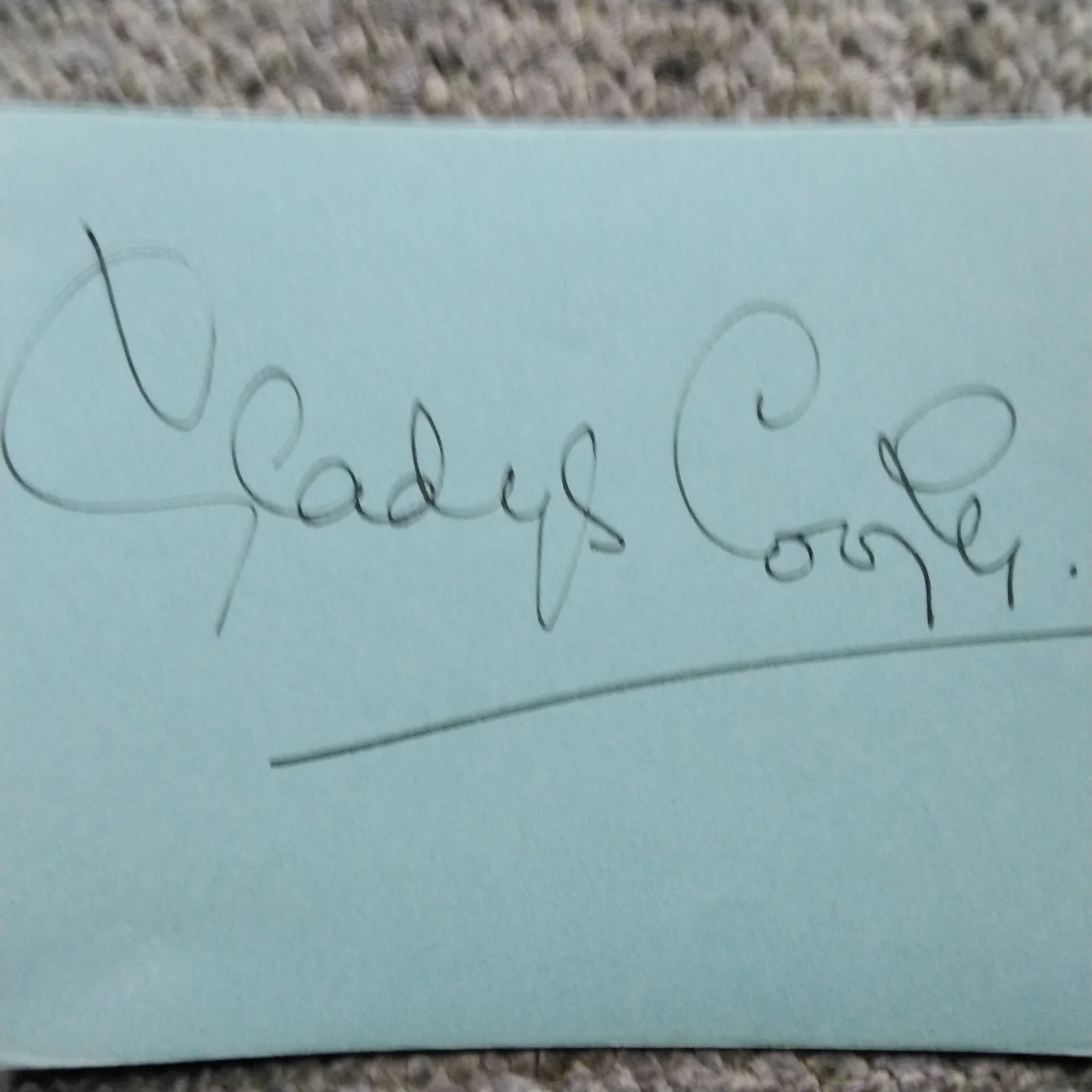 Gladys Cooper SIGNED Paper Photo 40s Movie Actress Now Voyager My Fair Lady Rex, изображение 4