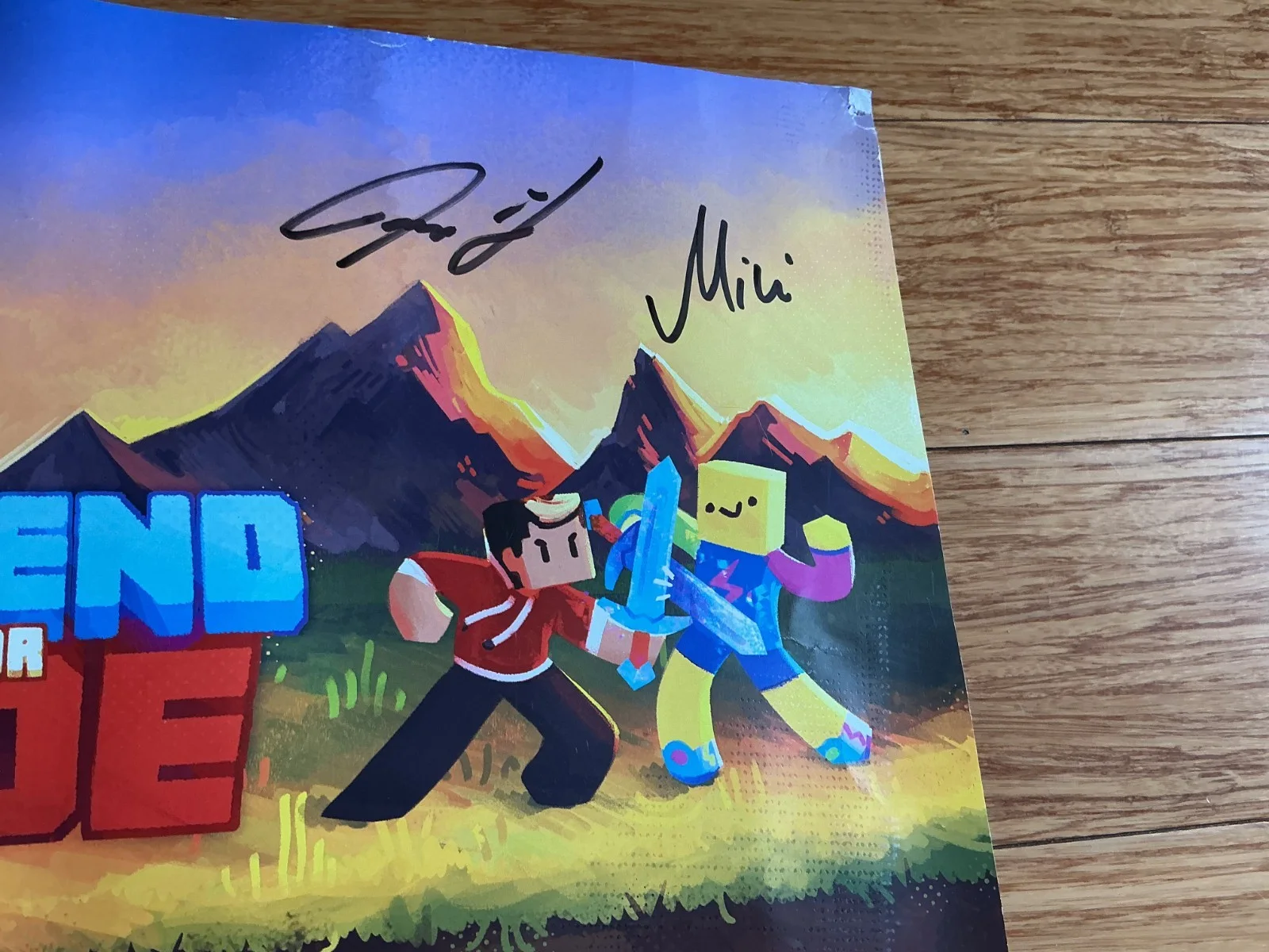 Sb737, ClownPierce, ash, mini — friend or foe poster Minecraft signed by sb737,clown,Ash & mini!Minecraft poster, изображение 3