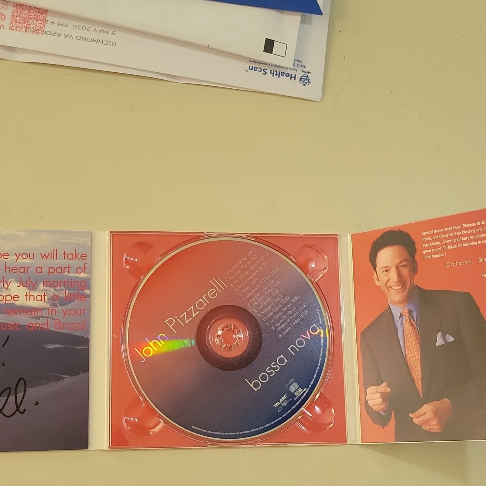 John Pizzarelli Signed CD Bossa Nova with Booklet autographed, image 3