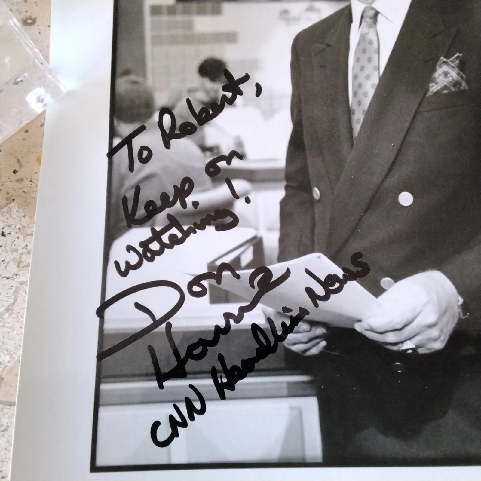 Don Harrison SIGNED 8x10 Photo TV Broadcaster Journalist News CNN, изображение 4