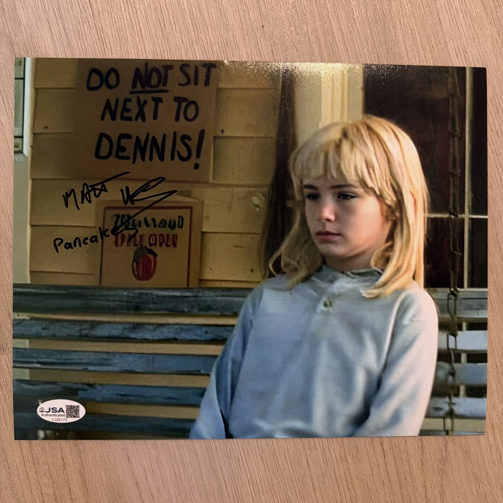 Cabin Fever Matt Helms signed 8x10 JSA PANCAKES Autograph, изображение 2