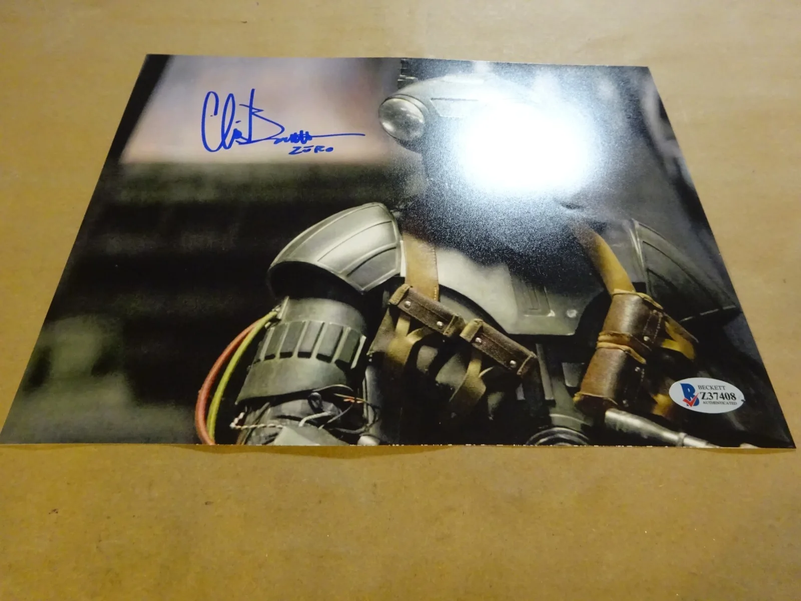 Chris Bartlett — Autographed Chris Bartlett Signed 8x10 Star Wars Q9-0 Zero Photo Beckett BAS COA, изображение 2