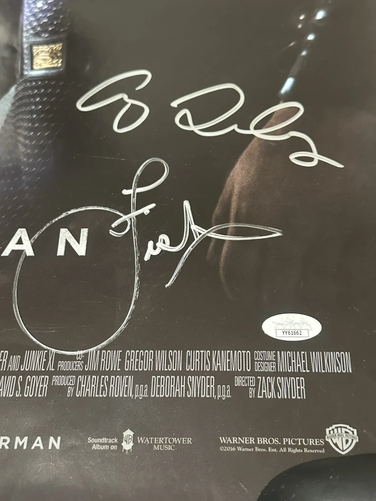 Batman v Superman Signed 40x27 Poster JSA - auto x8 Henry Cavill, Gal Gadot, etc, image 2