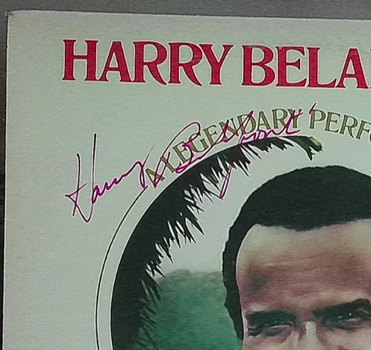 Harry Belafonte Signed -A Legendary Performer-LP w/CoA CPL 1-2469 stereo, изображение 2