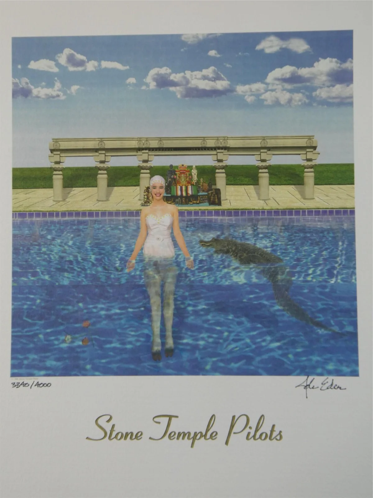 Stone Temple Pilots Tiny Music Lithograph 12"x14" Ltd 3340/4000 John Eder Signed, image 2