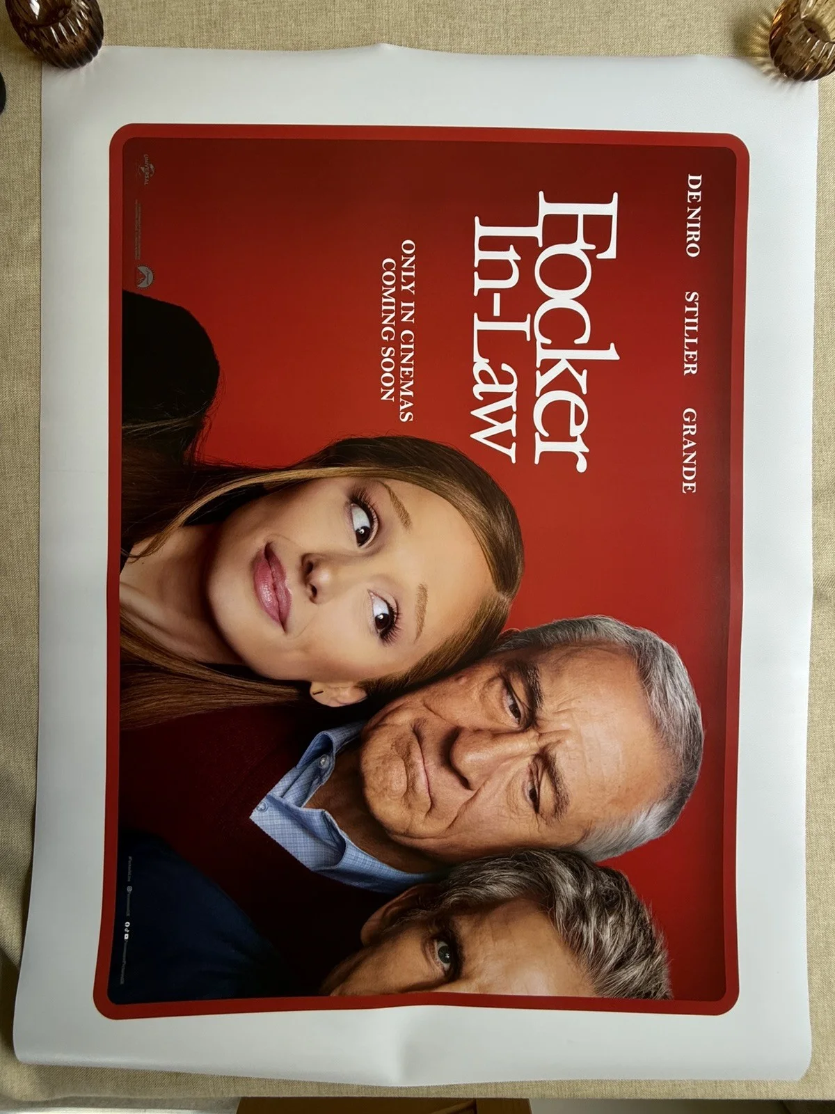 Focker-in-law Cinema Quad Poster original Mint double sided high definition, image 4