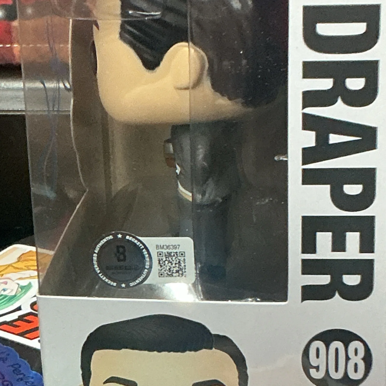 Funko Pop Mad Men Don Draper #908 Jon Hamm Autographed Beckett certified, image 4