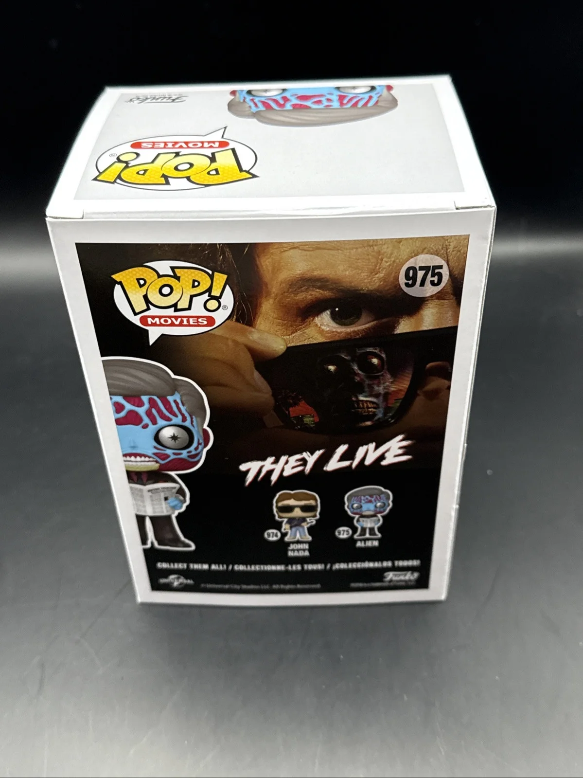 KEITH DAVID — KEITH DAVID SIGNED ALIEN FUNKO POP VINYL 975 THEY LIVE FRANK AUTOGRAPH JSA, image 2