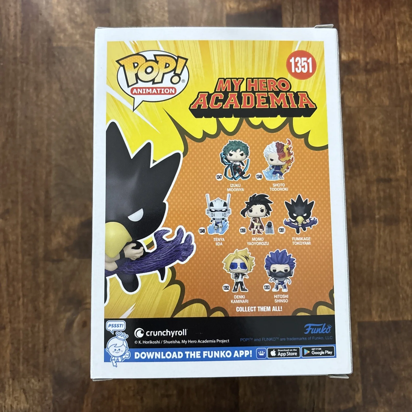 Yoshimasa Hosoya — Yoshimasa Hosoya JVA Signed Funko Pop #1351 Fumikage Tokoyami My Hero Academia, изображение 3