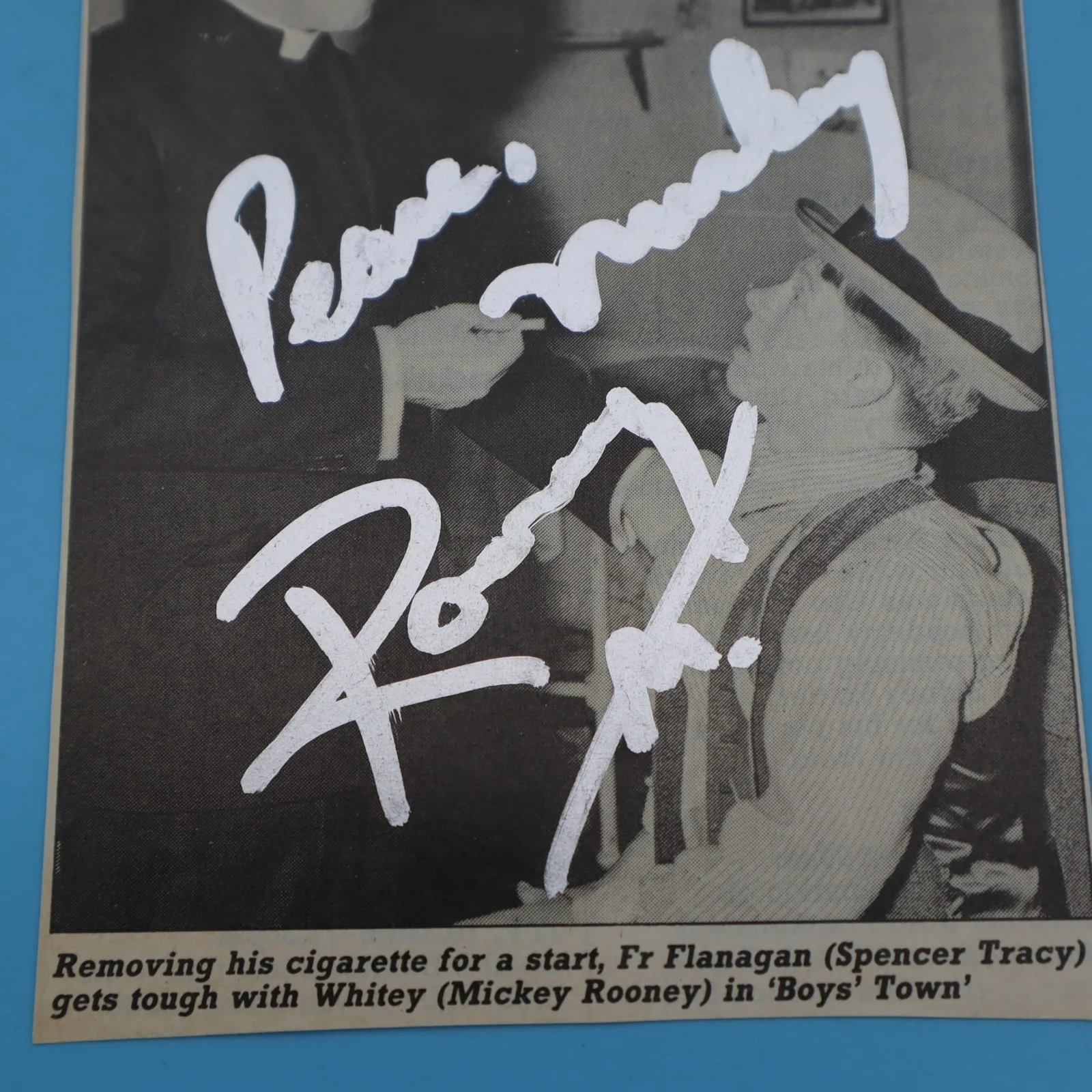 MICKEY ROONEY academy award winner actor 1920-2014 Signed AUTO MAGAZINE PIC #1, изображение 2
