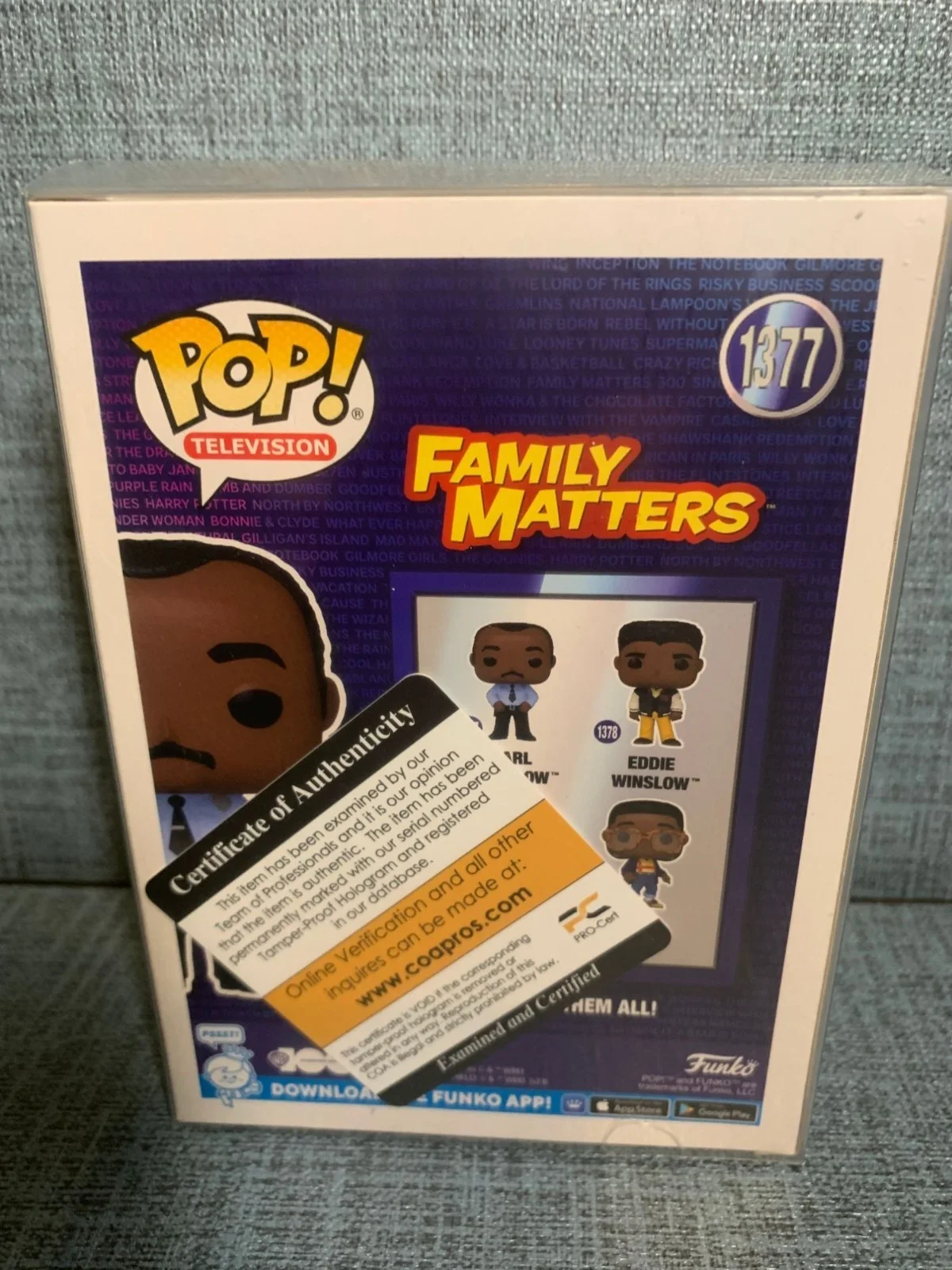 Reginald Vel Johnson Signed "Carl Winslow" #1377, image 3