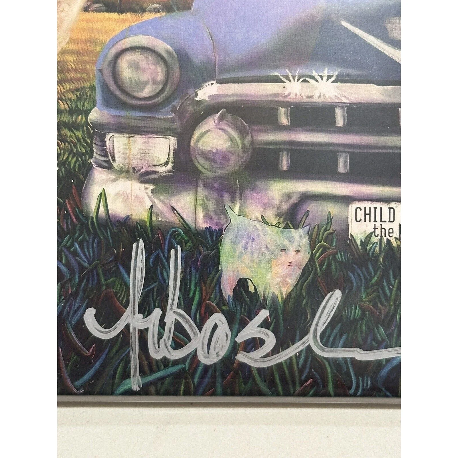 Sebastian Bach SIGNED LP Child Within the Man BLUE COLOR Vinyl Record AUTOGRAPH, image 3