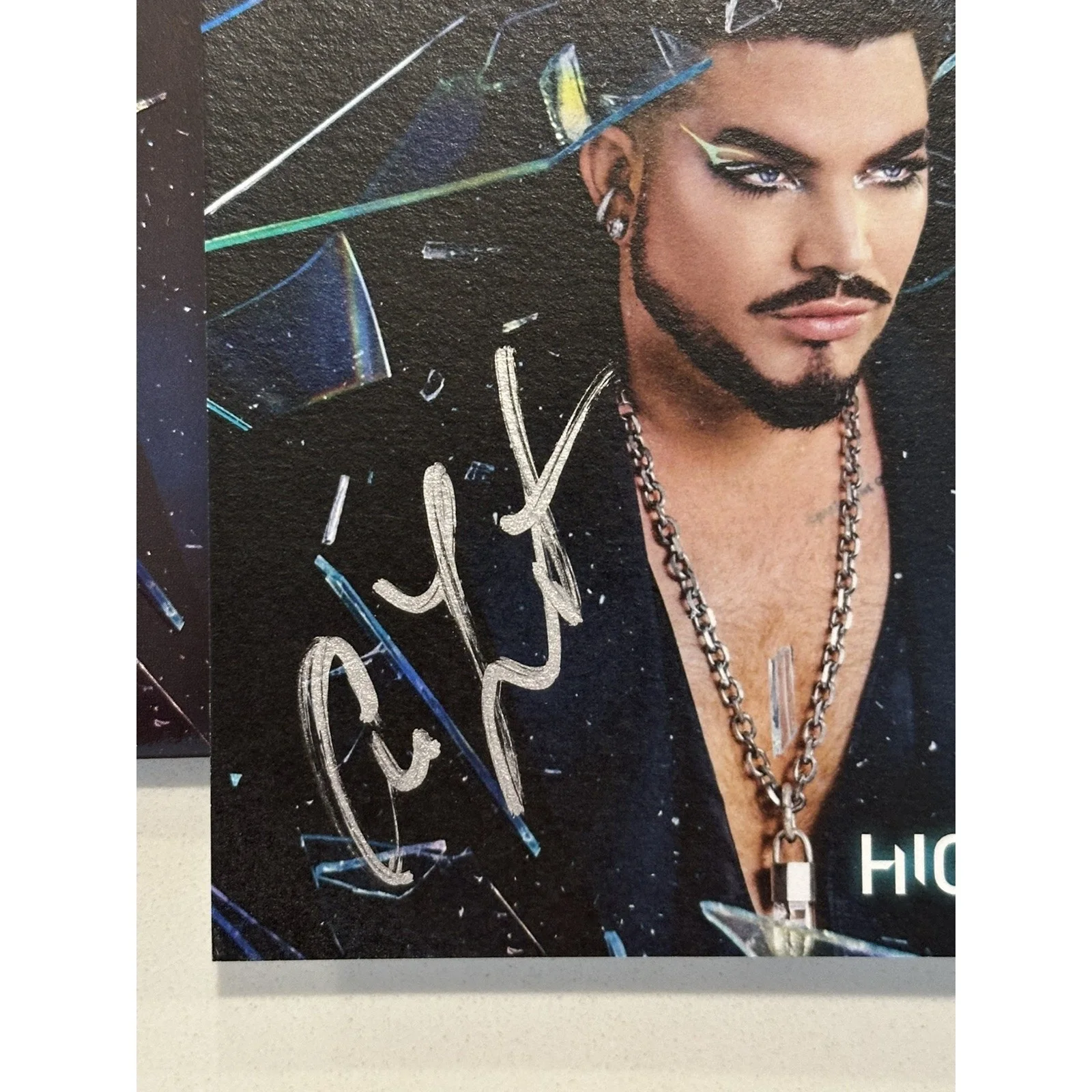 Adam Lambert - COA High Drama Cd with Signed / Autographed Art card ACOA, image 5