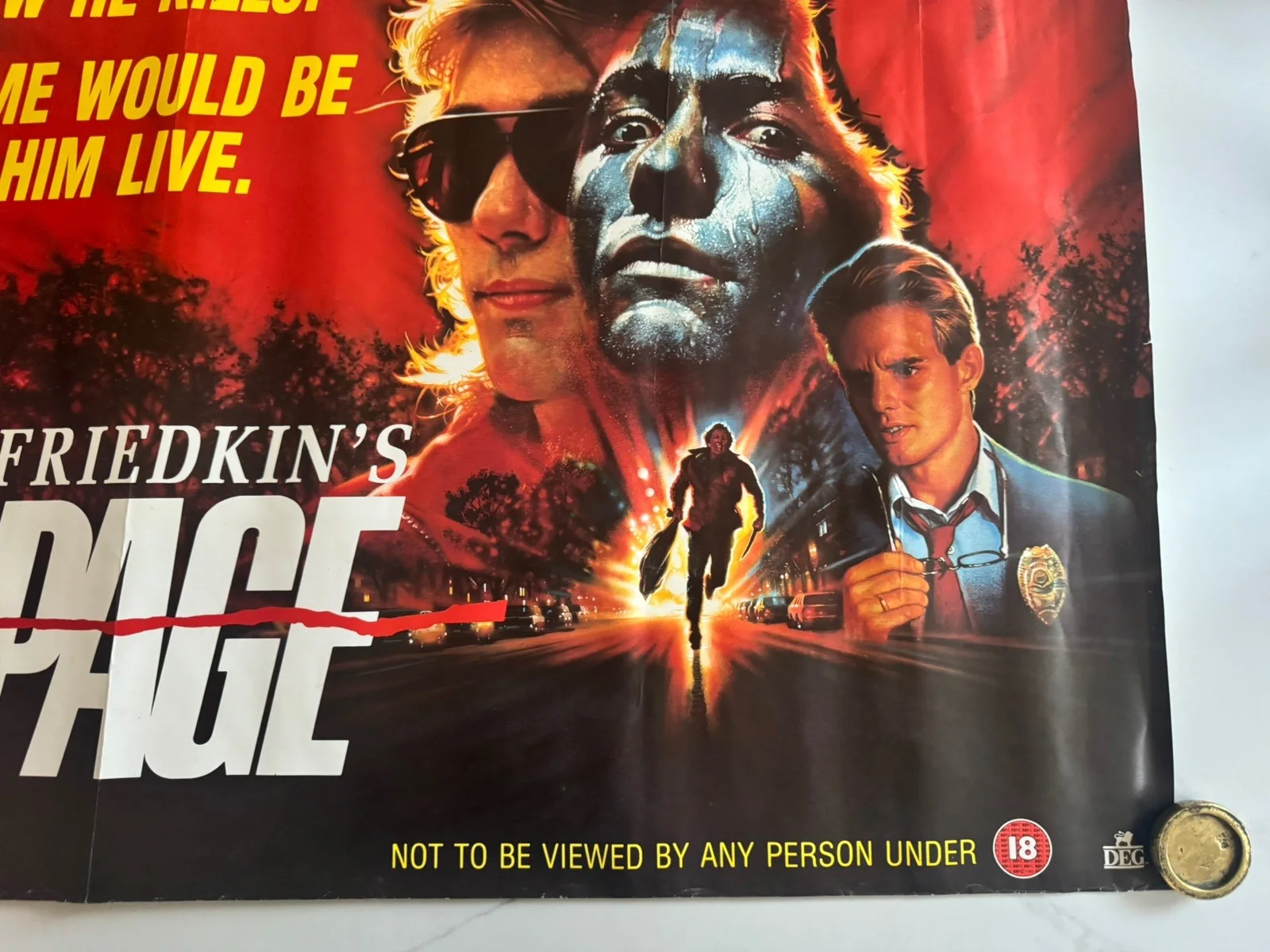 Rampage (1987) Promo Video Shop Movie Poster - A1 - RARE rolled, изображение 4