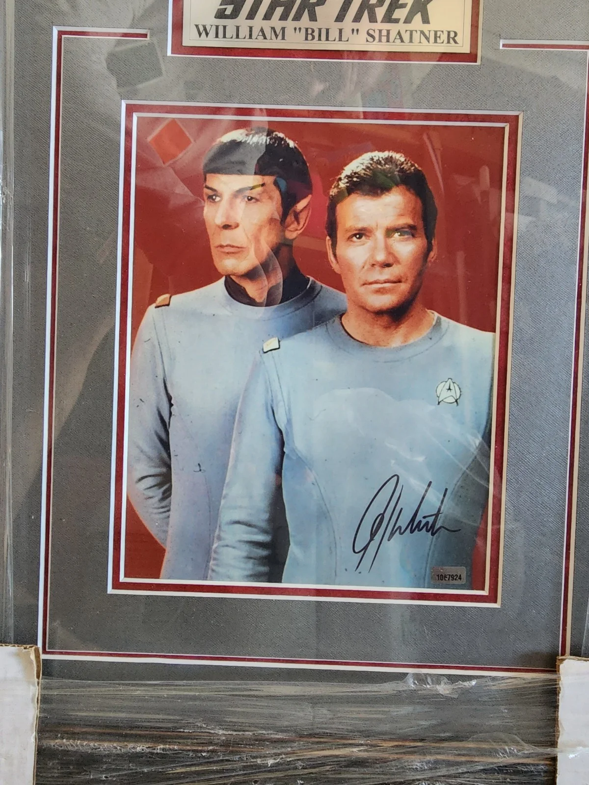 William Shatner Signed Star Trek Color Photo Framed, image 2