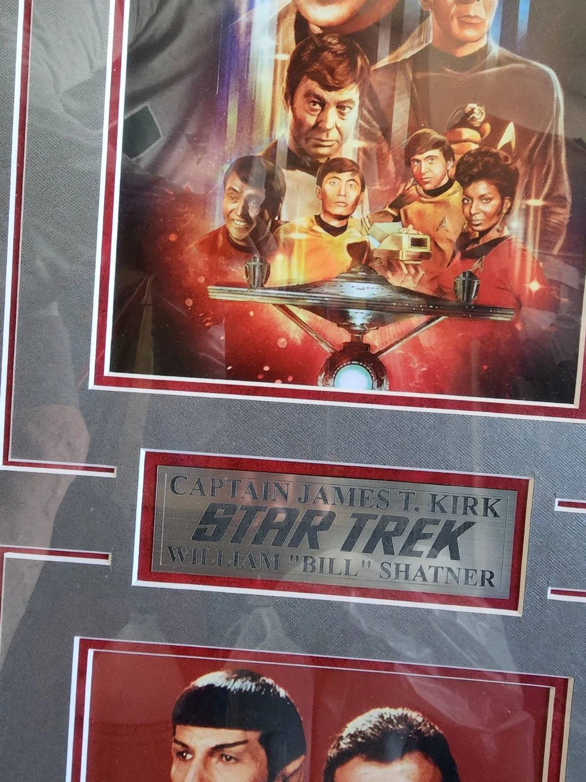 William Shatner Signed Star Trek Color Photo Framed, image 4