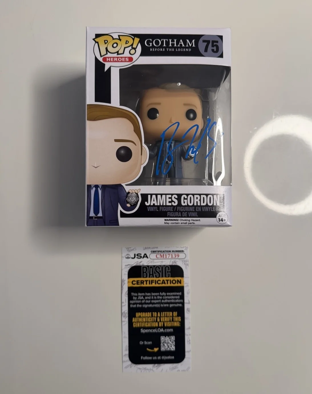 Ben McKenzie — Ben McKenzie Autographed James Gordon Funko Pop JSA COA