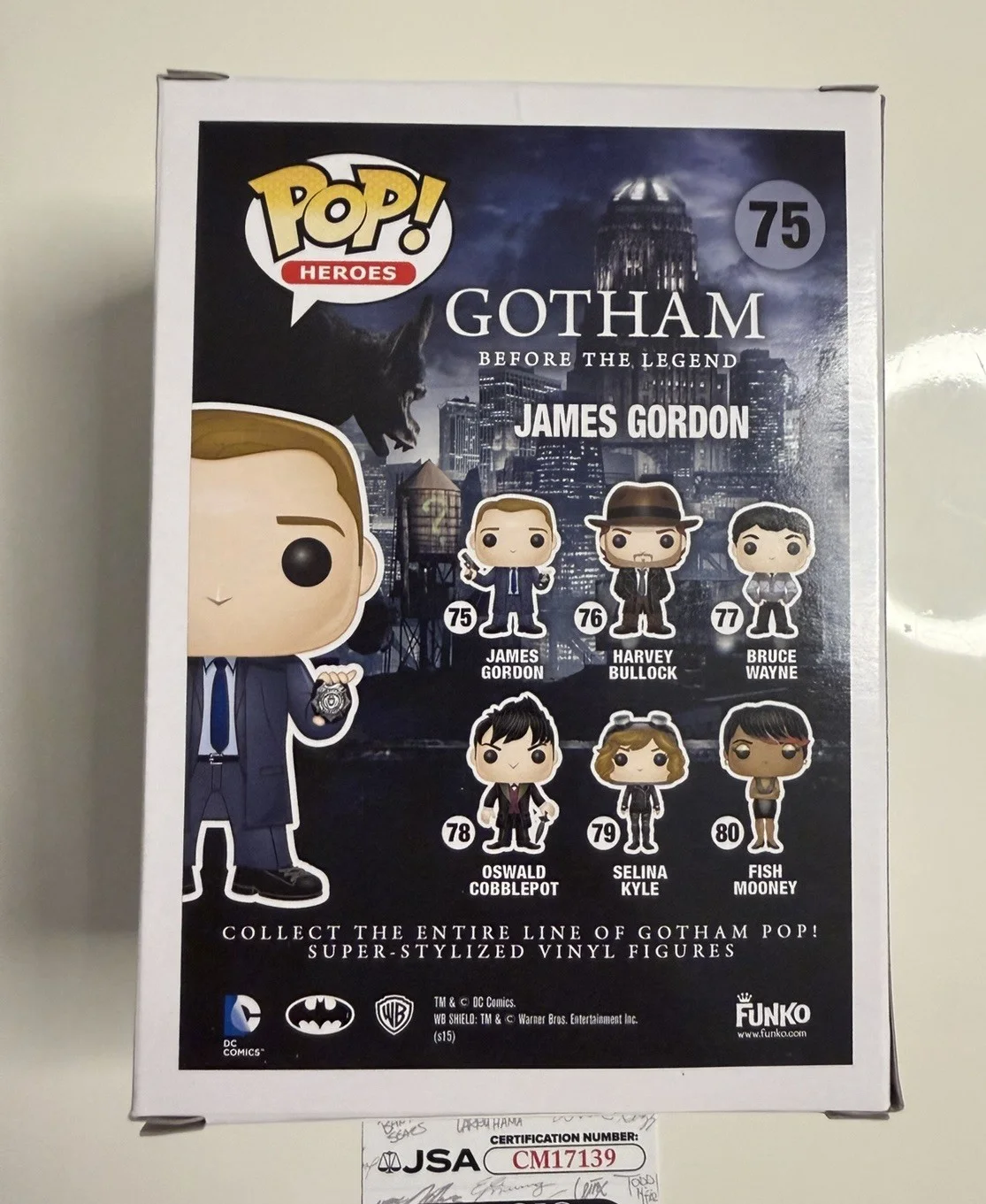 Ben McKenzie — Ben McKenzie Autographed James Gordon Funko Pop JSA COA, изображение 3