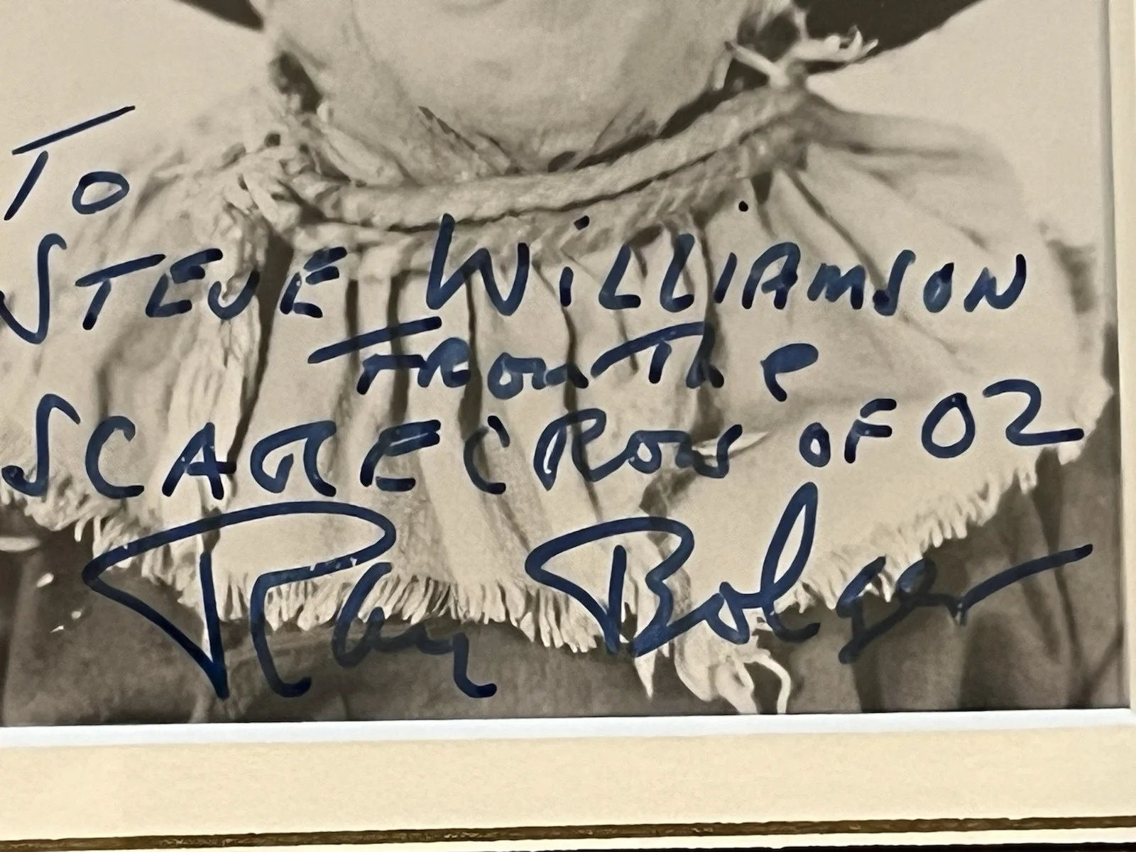 RAY BOLGER — Framed Signed Publicity Photograph of Ray Bolger - Wizard of Oz Scarecrow, изображение 3