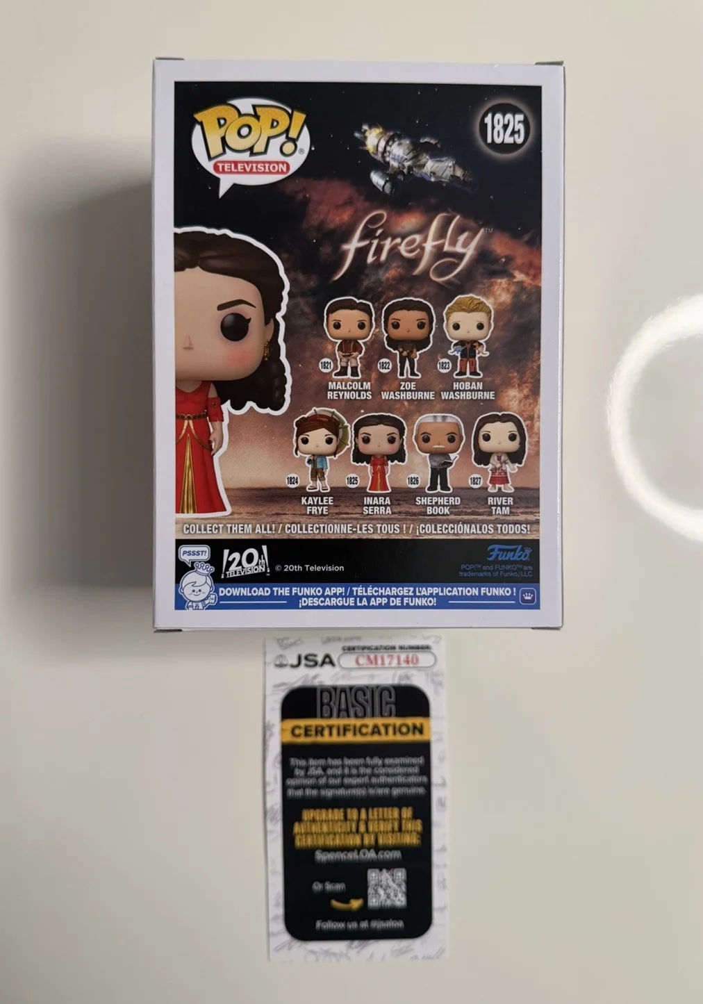 Morena Baccarin — Morena Baccarin Autographed Inara Serra Funko Pop Firefly JSA COA, image 3