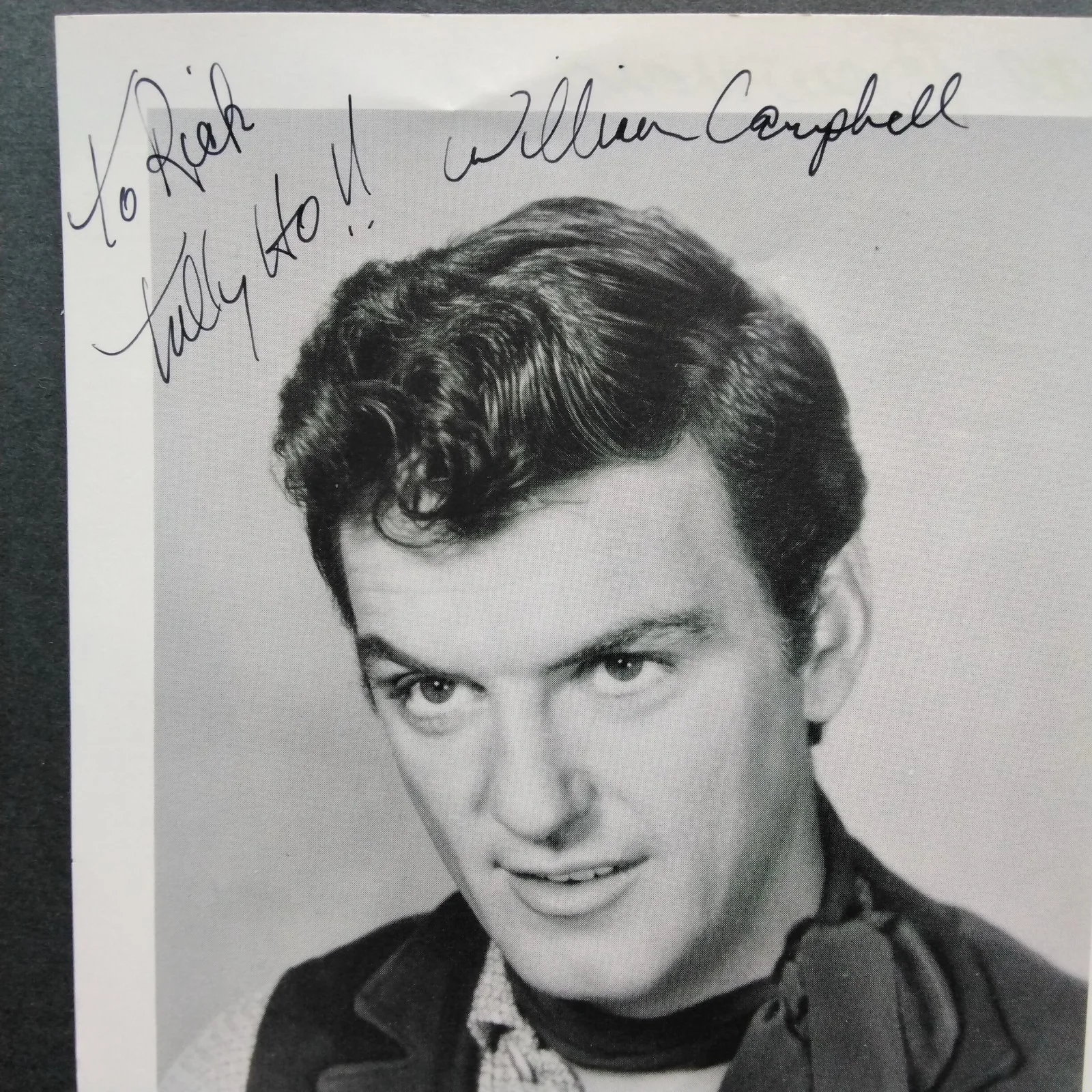 William Campbell SIGNED Photo Movie Actor Star Trek Love Me Tender Naked & Dead, изображение 3