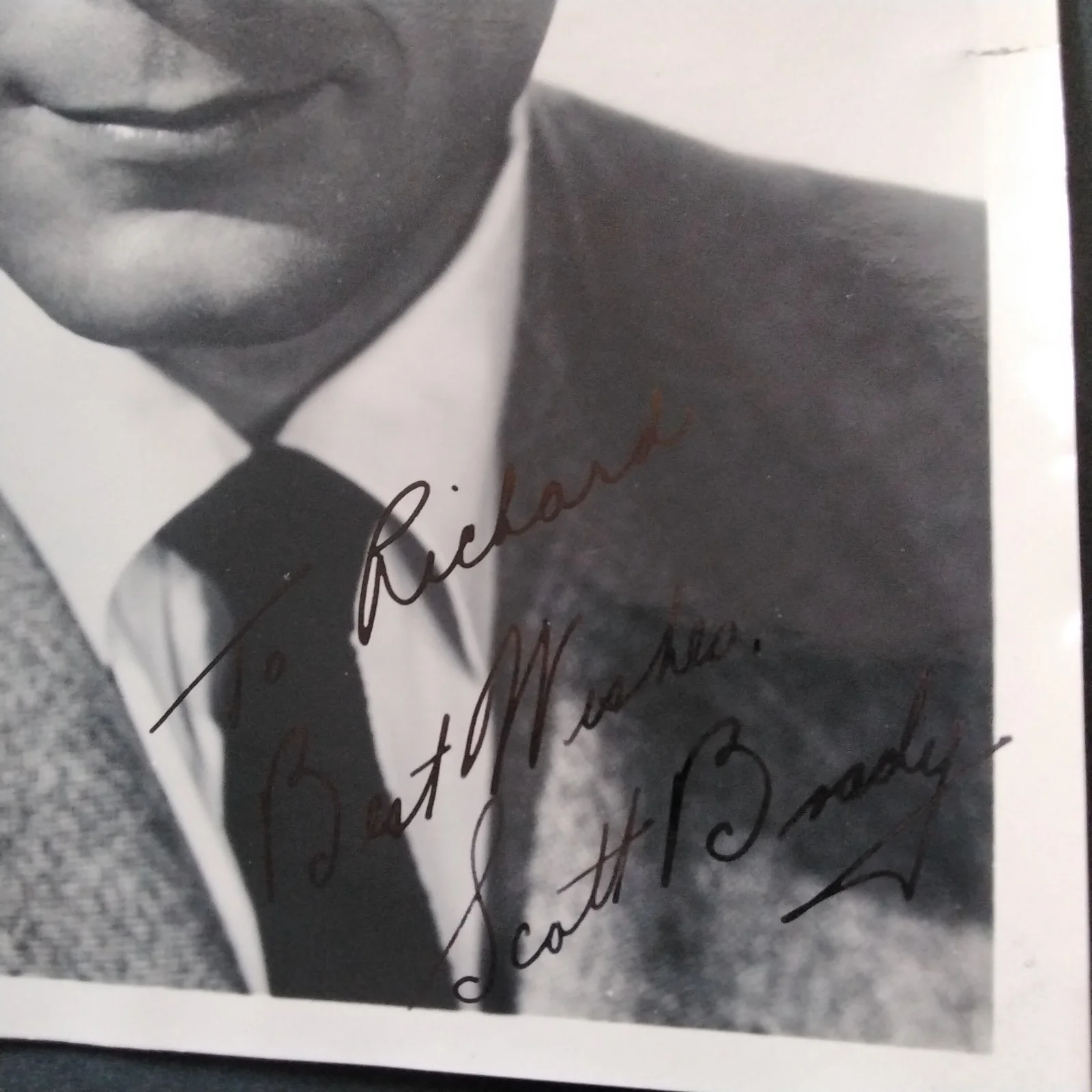 Scott Brady SIGNED Photo Movie TV Actor Johnny Guiter China Syndrome Gremlins, изображение 4