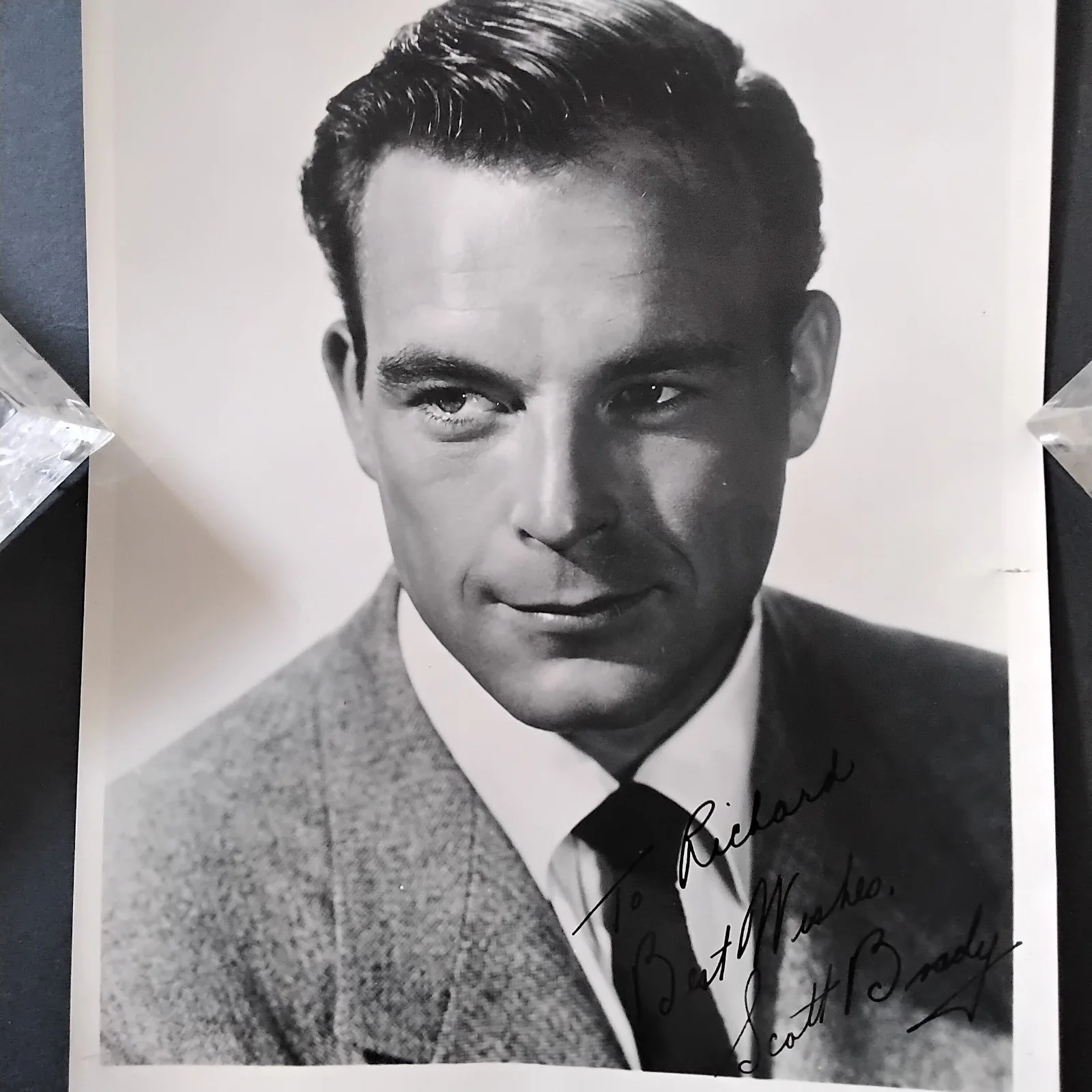 Scott Brady SIGNED Photo Movie TV Actor Johnny Guiter China Syndrome Gremlins, изображение 5
