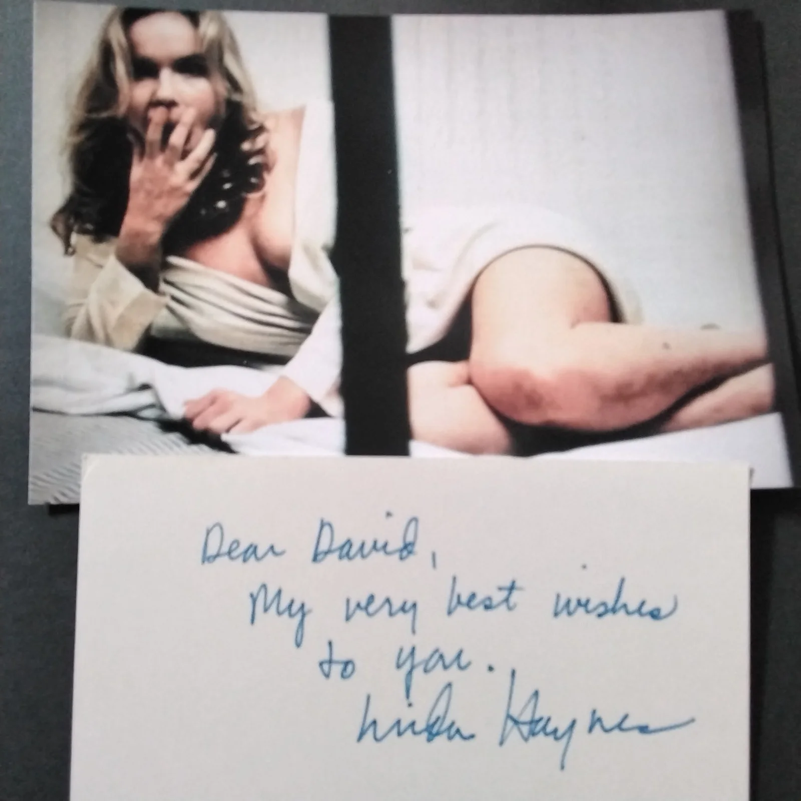 Linda Haynes SIGNED Card Photo 70s Movie Actress Rolling Thuner Coffy Burbaker, изображение 2