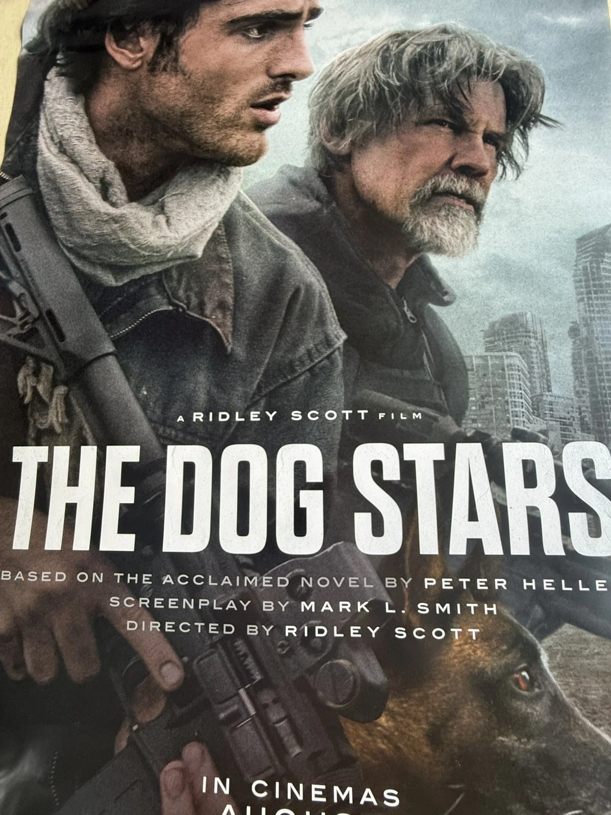 THE DOG STARS MOVIE POSTER 2 Sided ORIGINAL INTL Advance 27x40 RIDLEY SCOTT, изображение 2