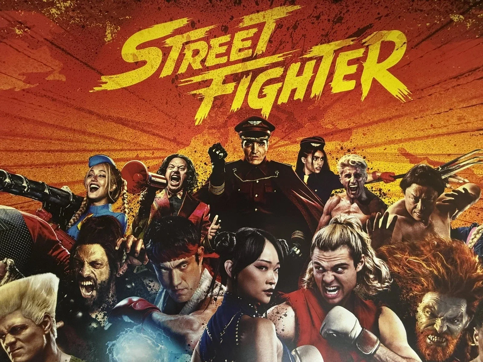 Street Fighter UK Original Cinema Quad Poster 30"x40" Double sided mint teaser, изображение 2